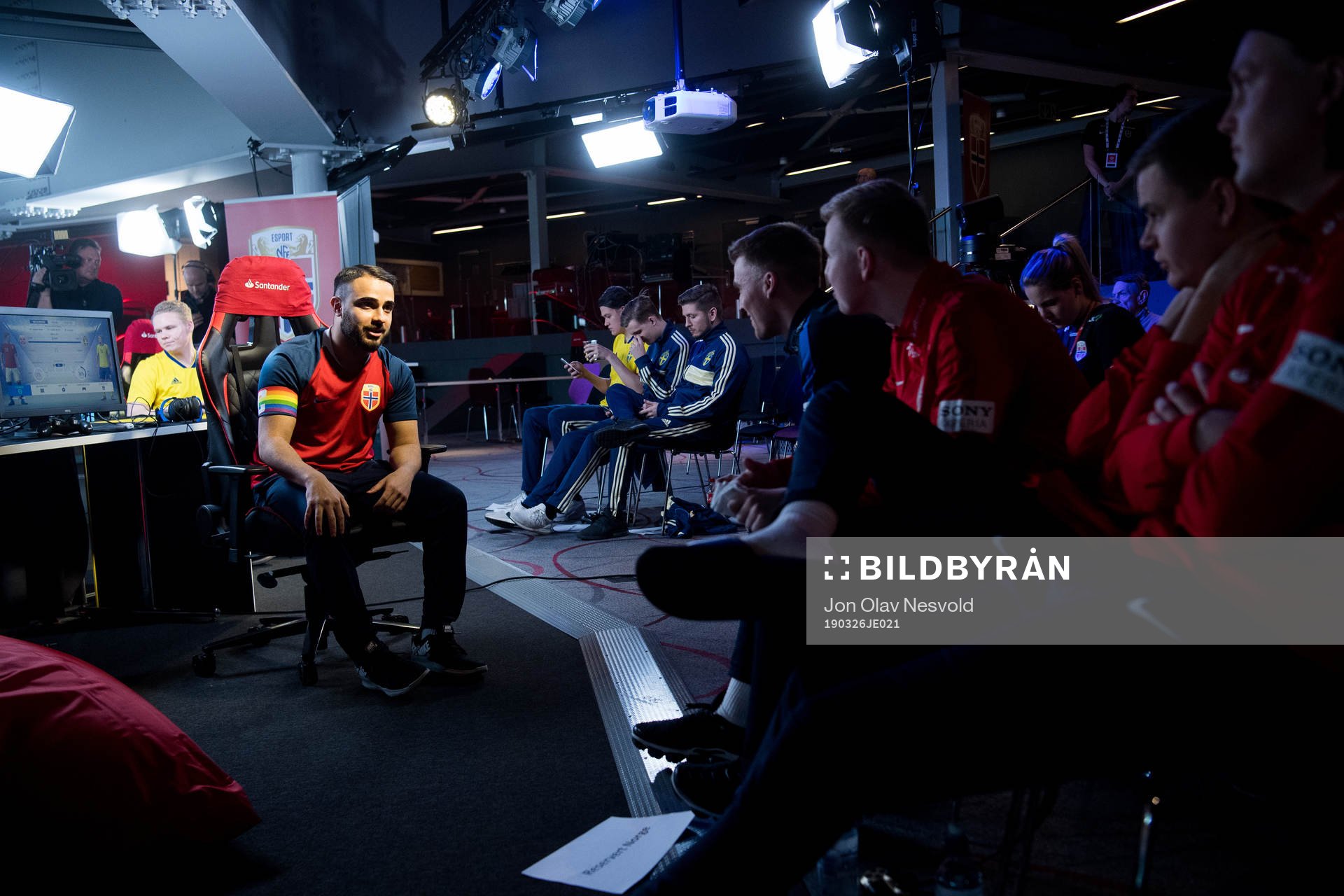 Arkan Resul of Norway during the e-football friendly match between Norway and Sweden on March 26, 2019 in Oslo.