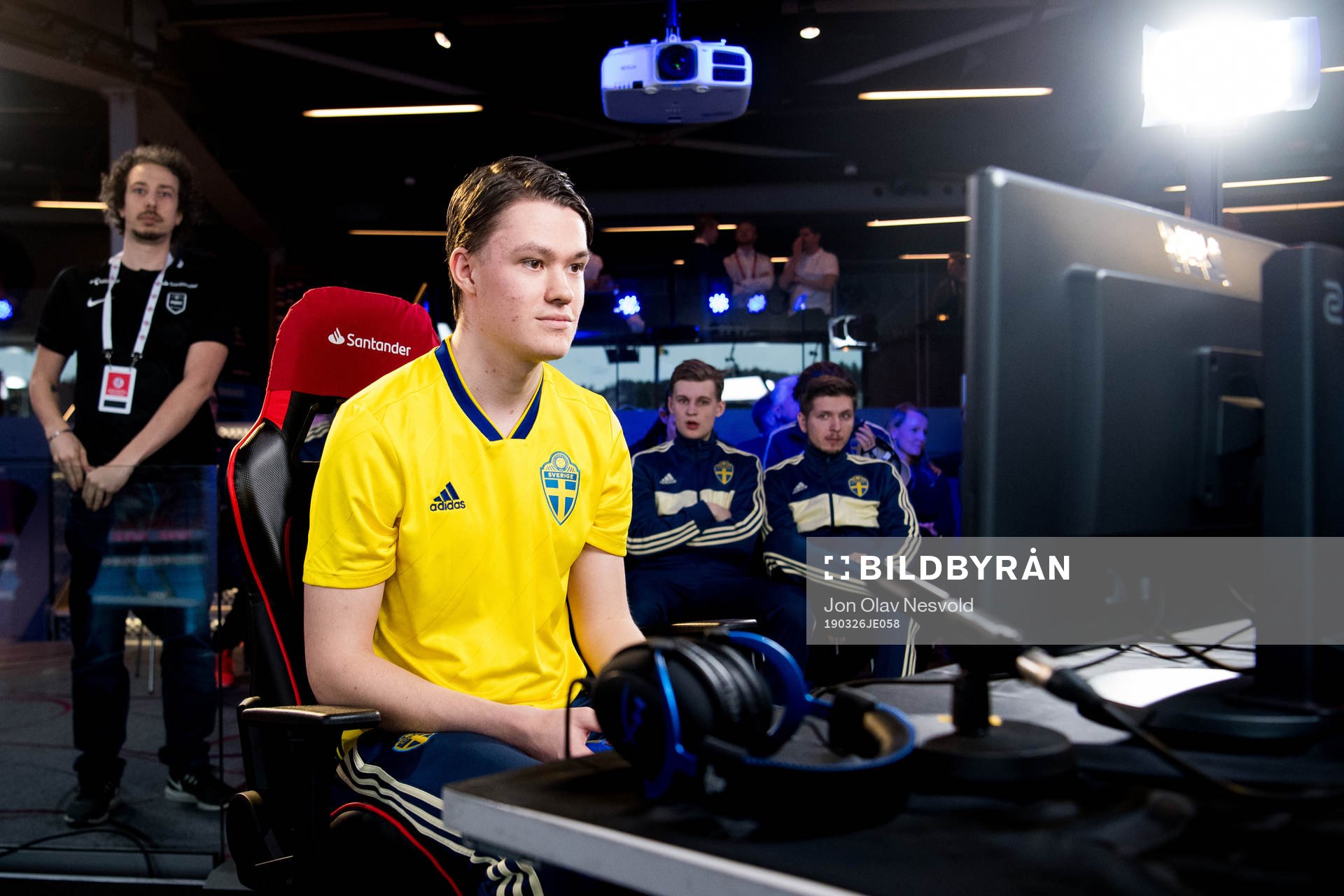 David Eidhammer of Sweden during the e-football friendly match between Norway and Sweden on March 26, 2019 in Oslo.