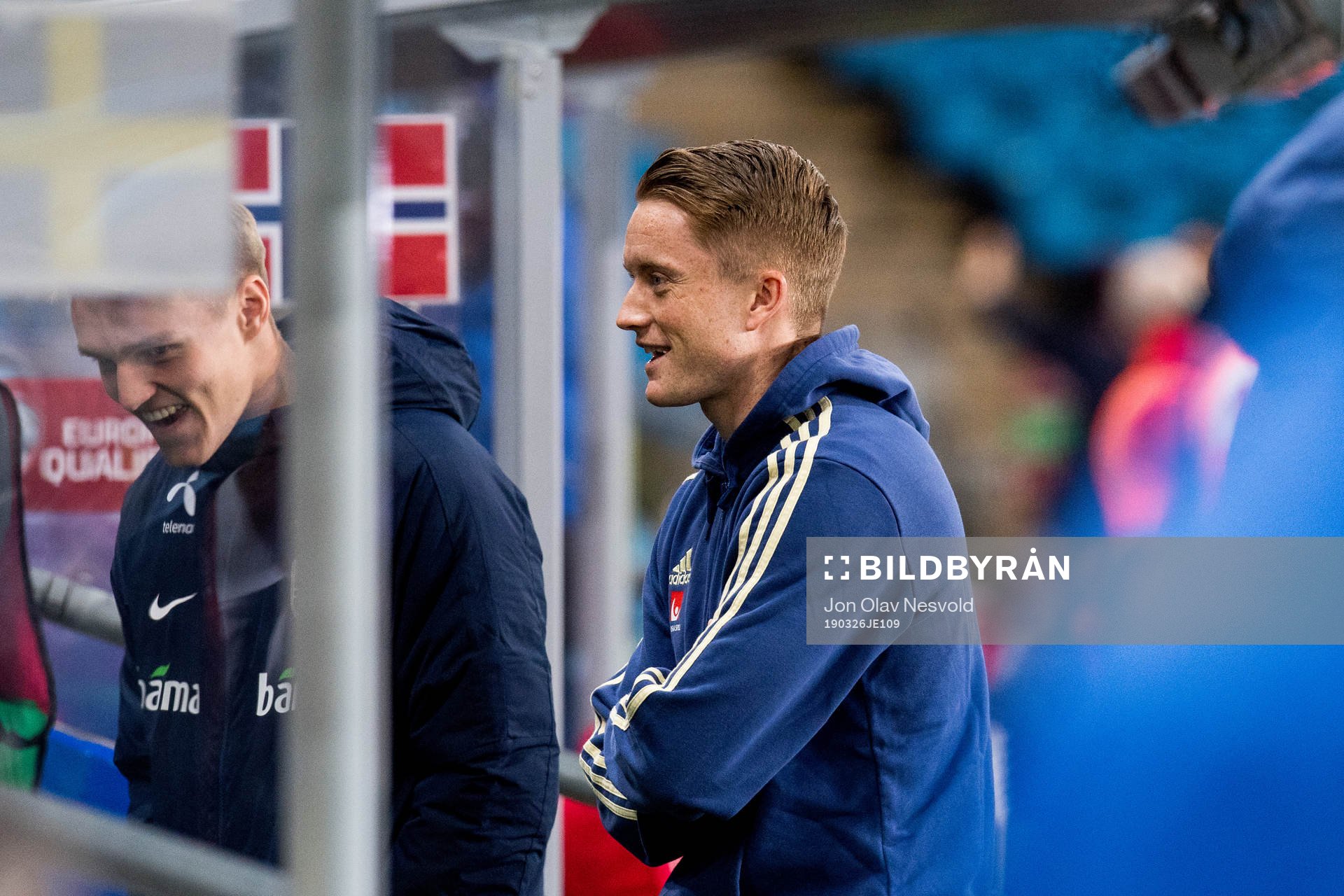 Martin Ødegaard of Norway and Sam Larsson of Sweden