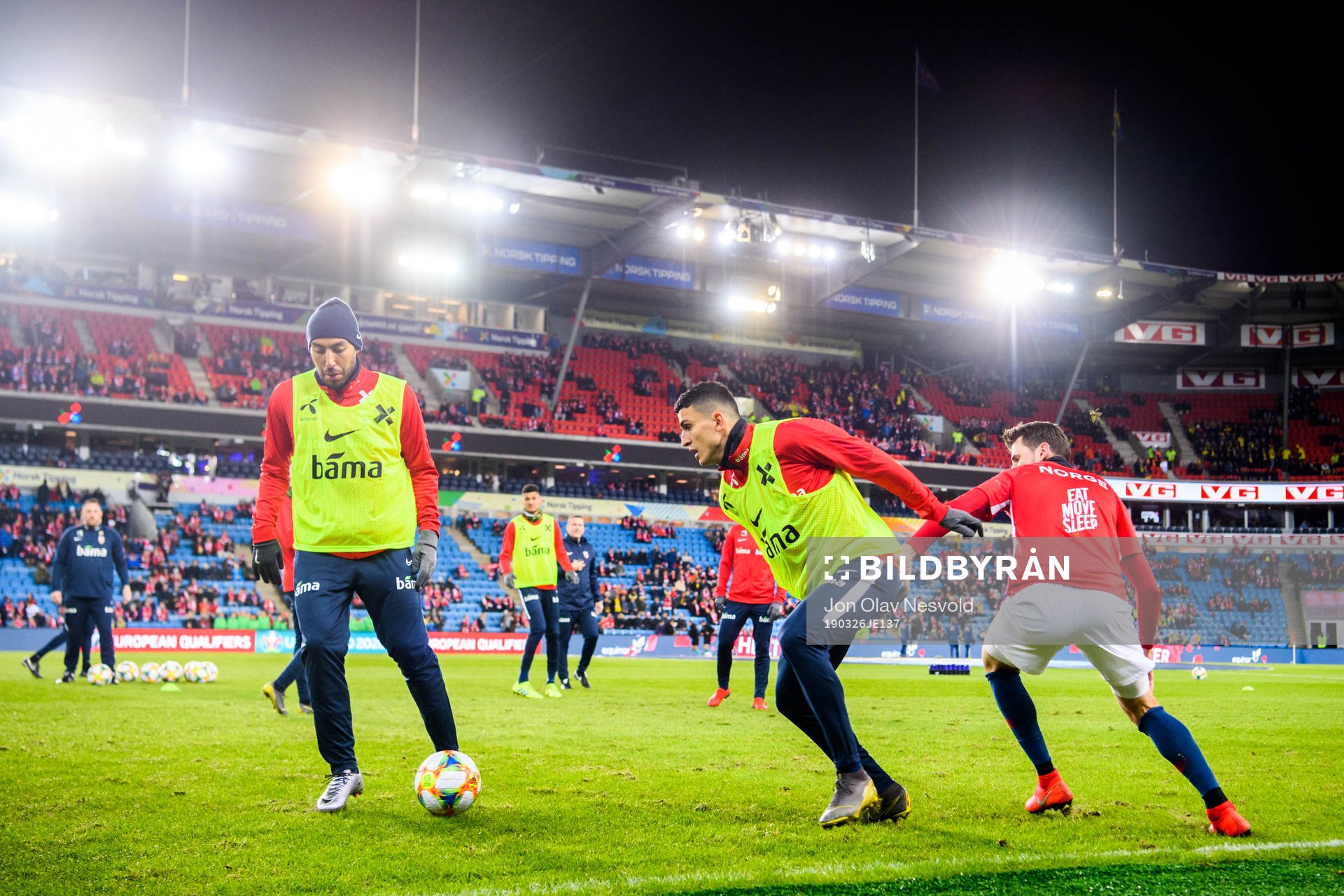 Haitam Aleesami and Mohamed Elyounoussi of Norway