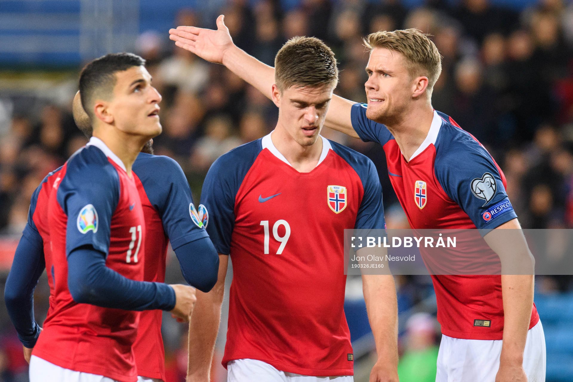 Mohamed Elyounoussi, Markus Henriksen and Kristoffer Ajer