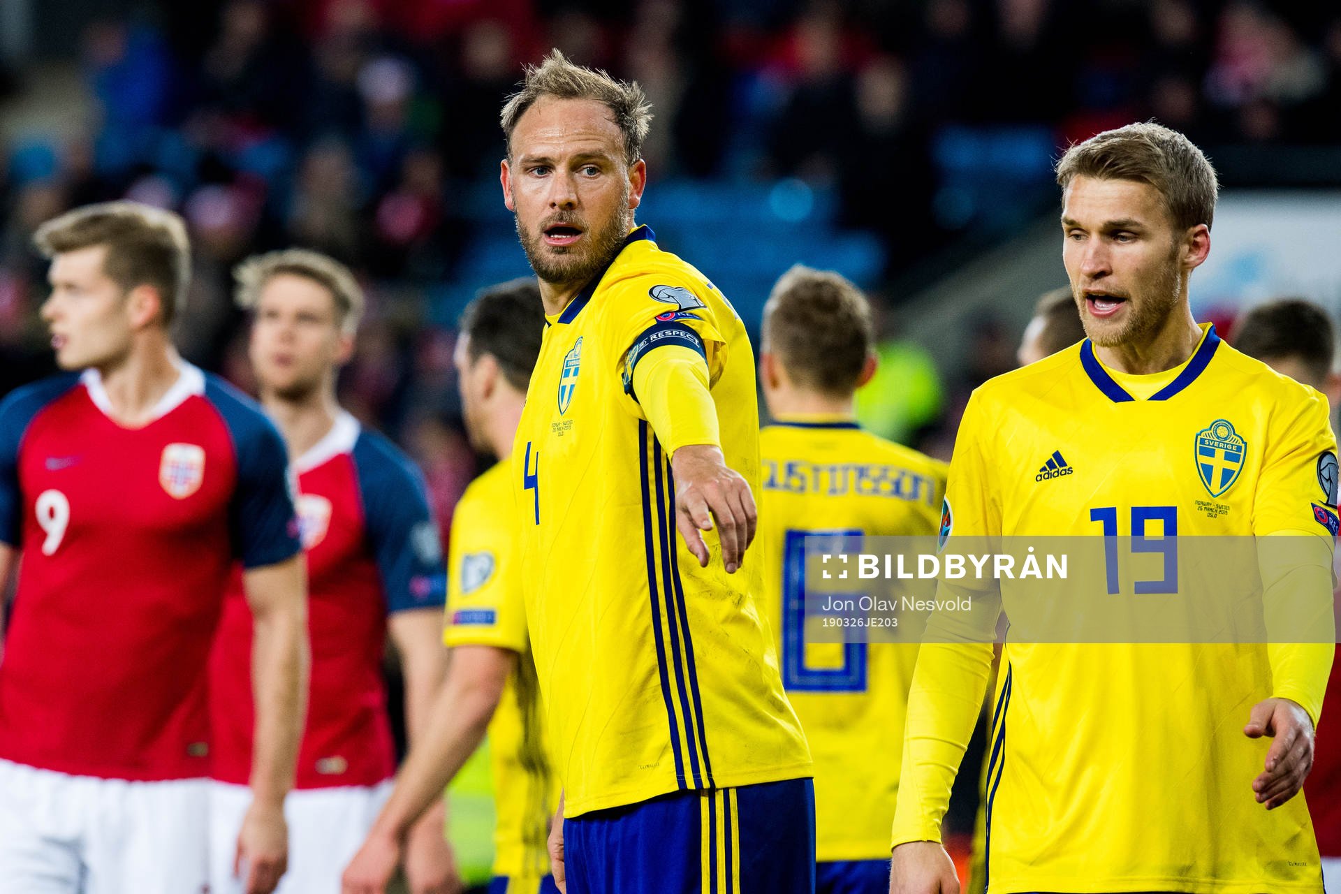 Andreas Granqvist and Sebastian Andersson of Sweden