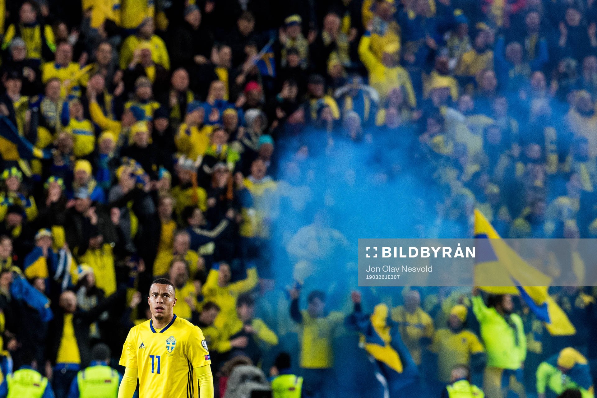 Robin Quaison of Sweden
