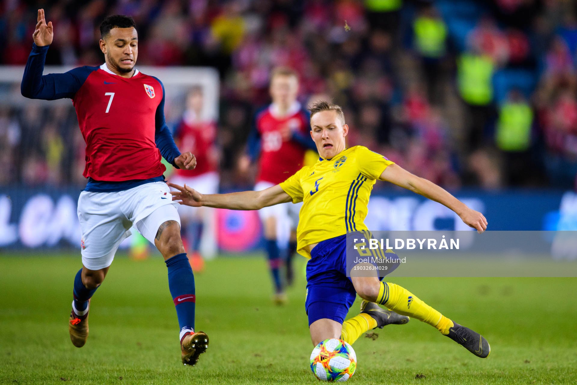 Joshua King of Norway and Ludwig Augustinsson of Sweden