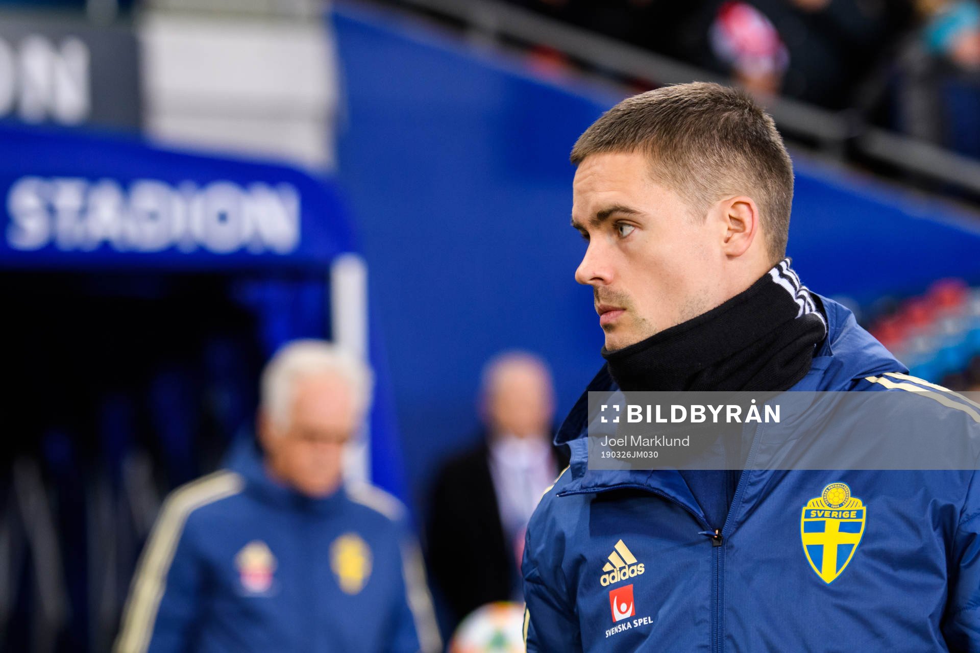 Mikael Lustig of Sweden prior to the UEFA Euro qualifier