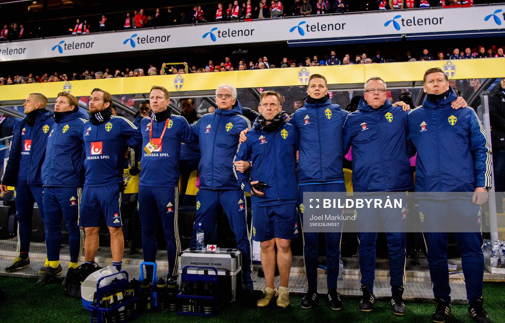 Head coach Janne Andersson and assistant coach Peter