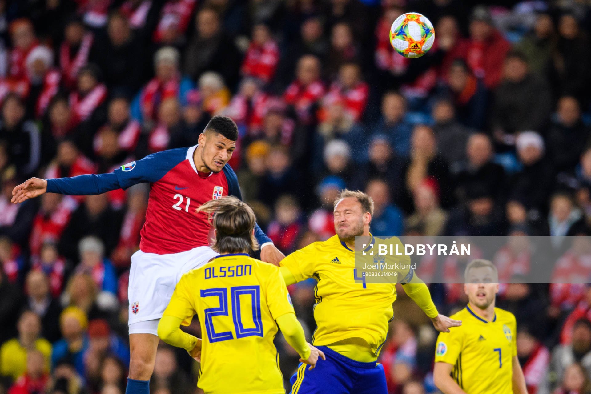 Bjørn Maars Johnsen of Norway and Andreas Granqvist of