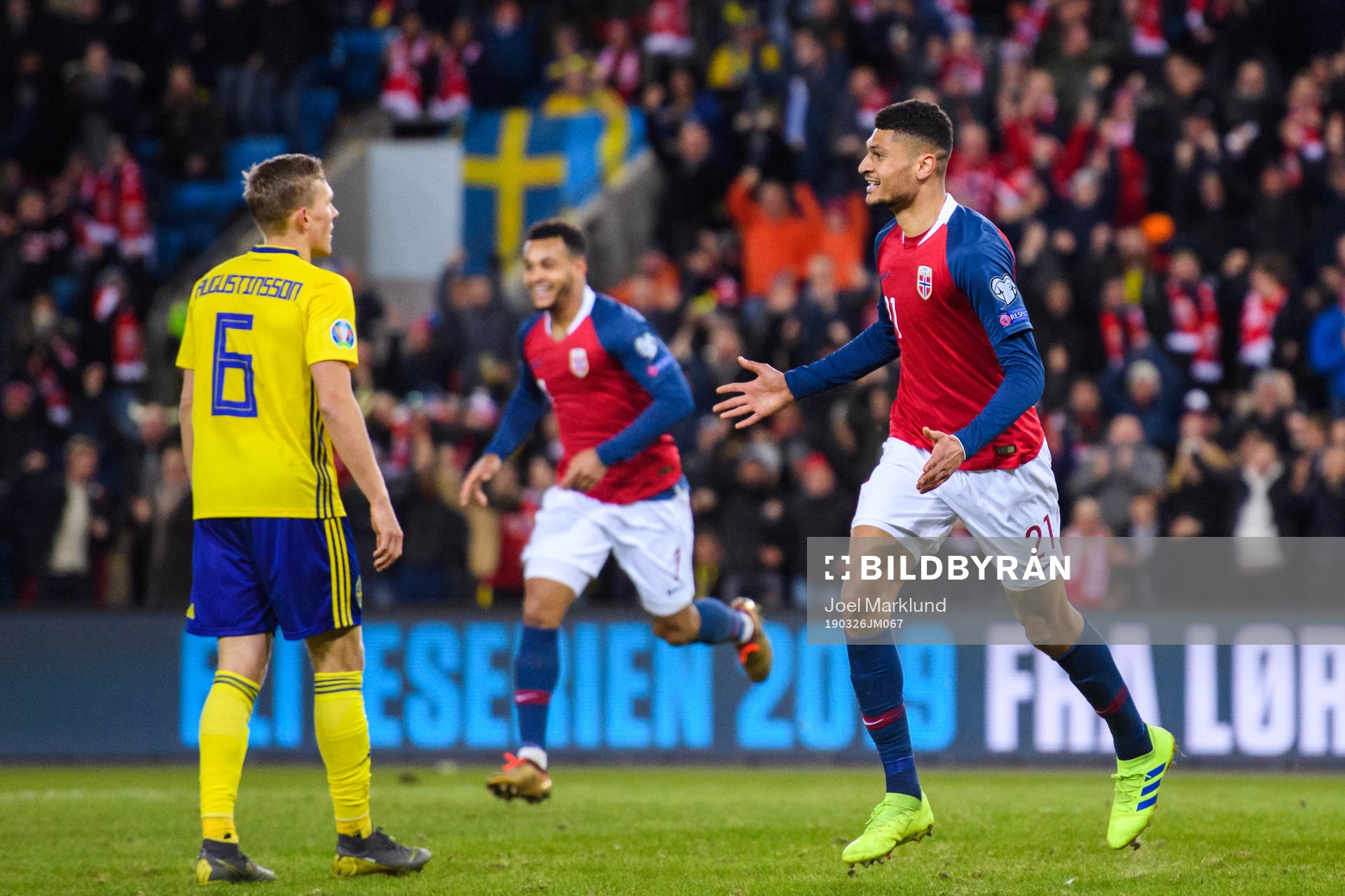 Bjørn Maars Johnsen of Norway celebrates