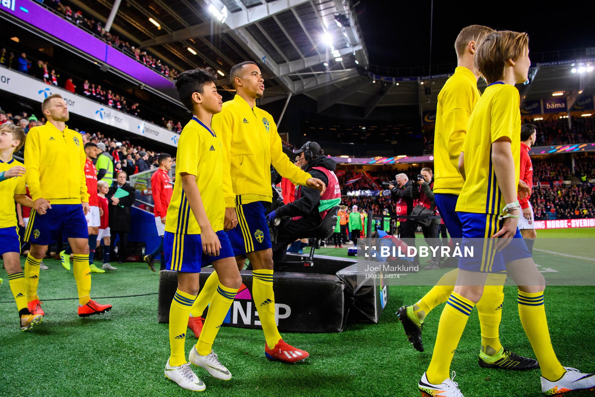 Robin Quaison of Sweden prior to the UEFA Euro qualifier