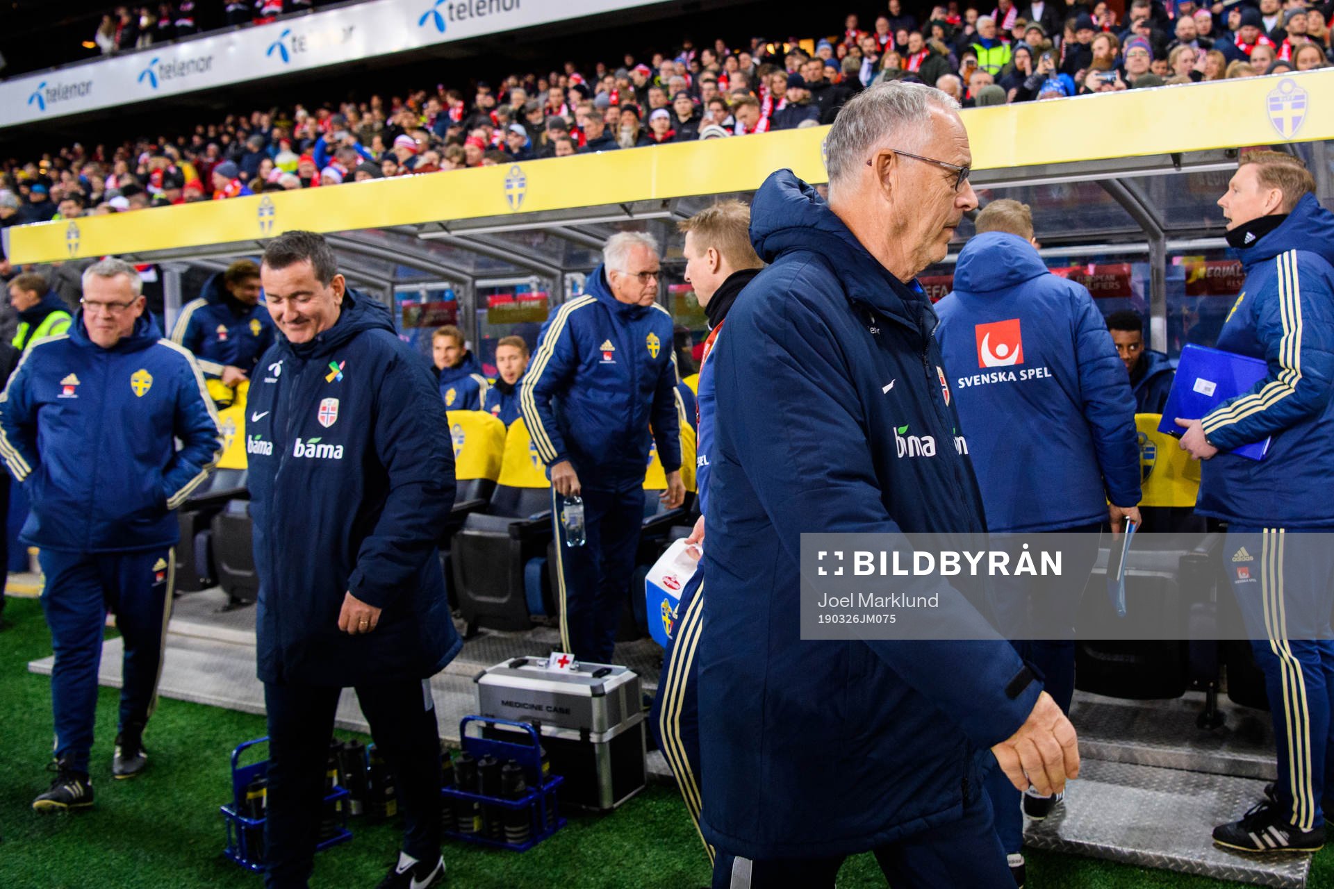 Lars Lagerbäck, head coach of Norway prior to the UEFA