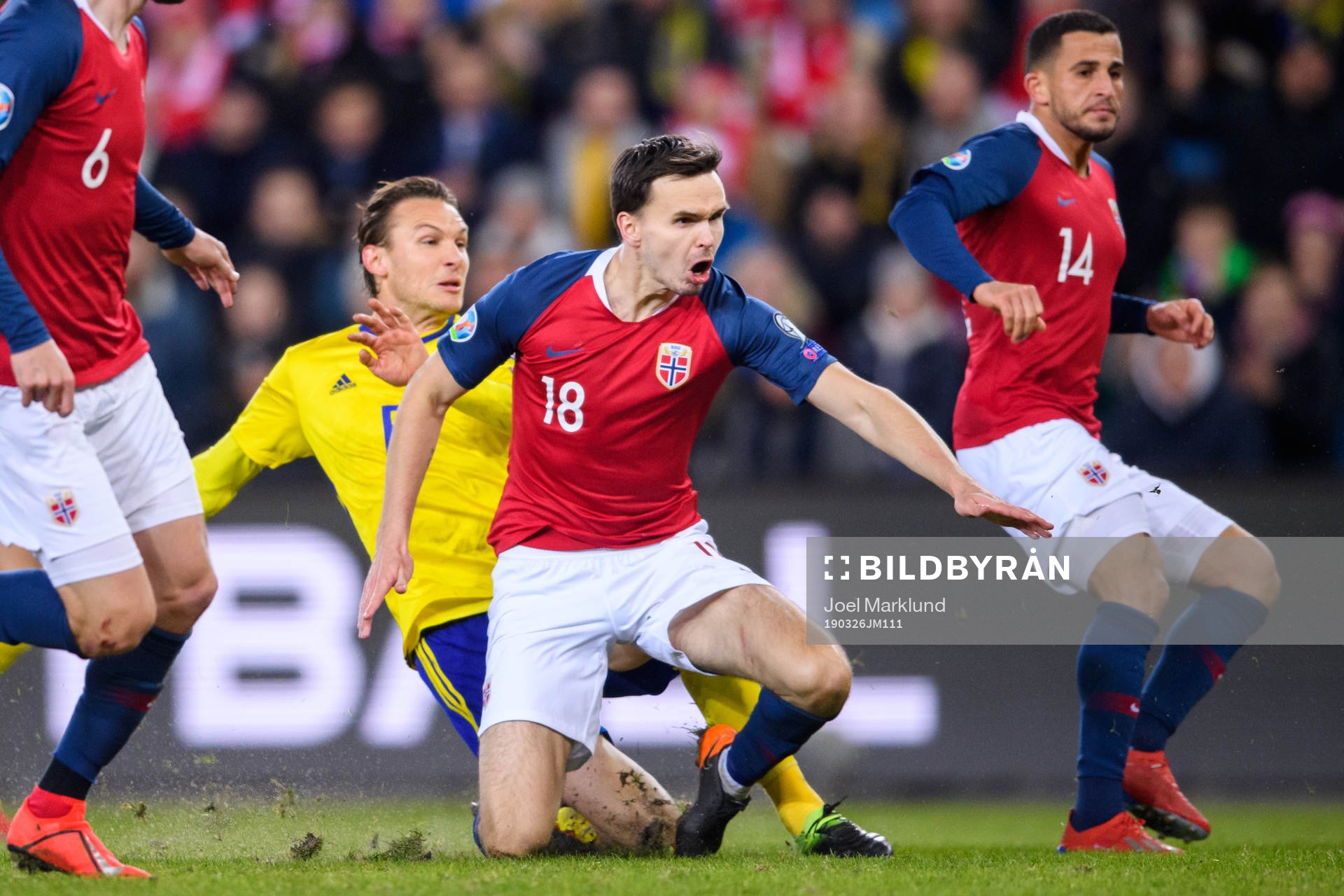 Albin Ekdal of Sweden and Ole Kristian Selnæs of Norway