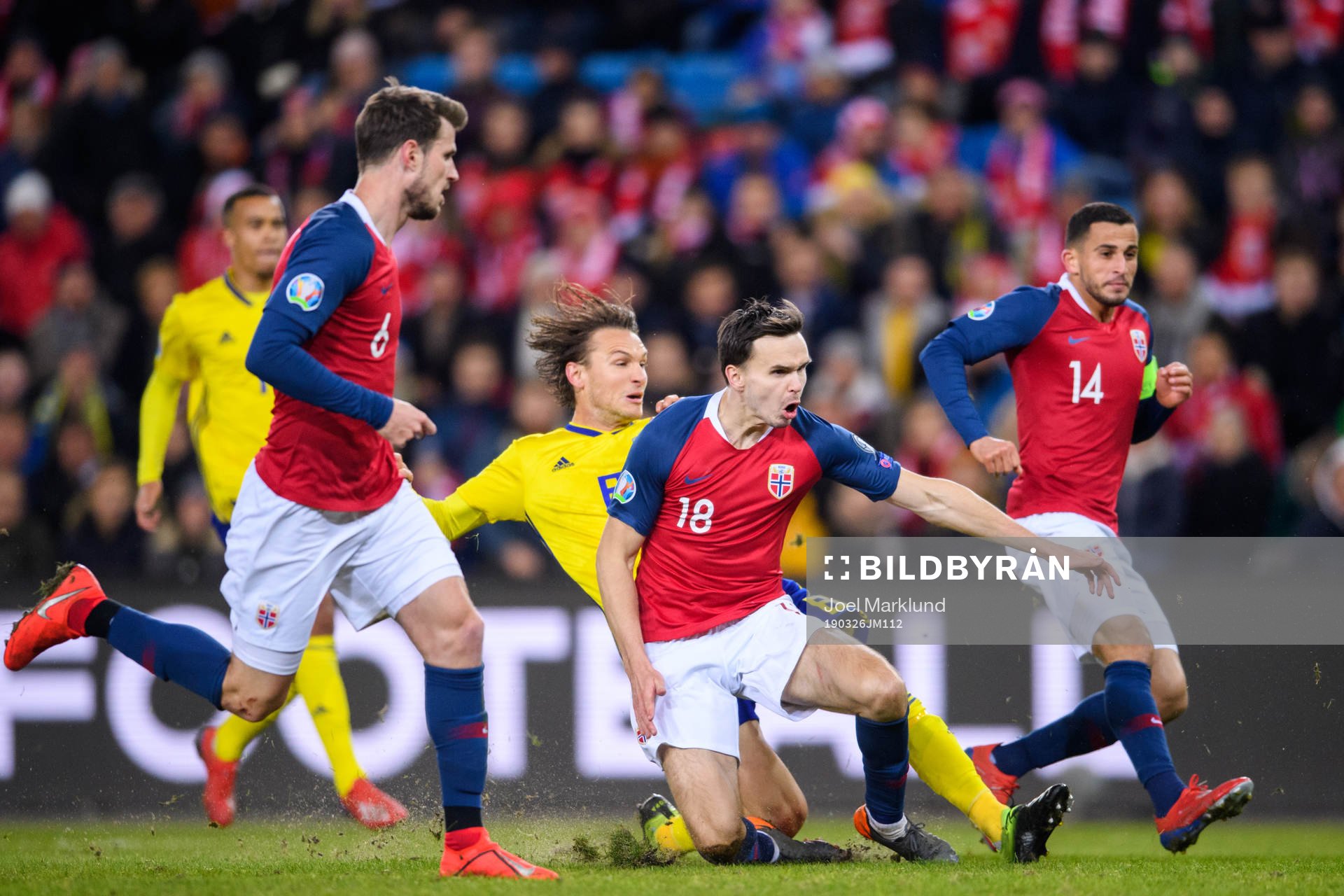 Albin Ekdal of Sweden and Ole Kristian Selnæs of Norway