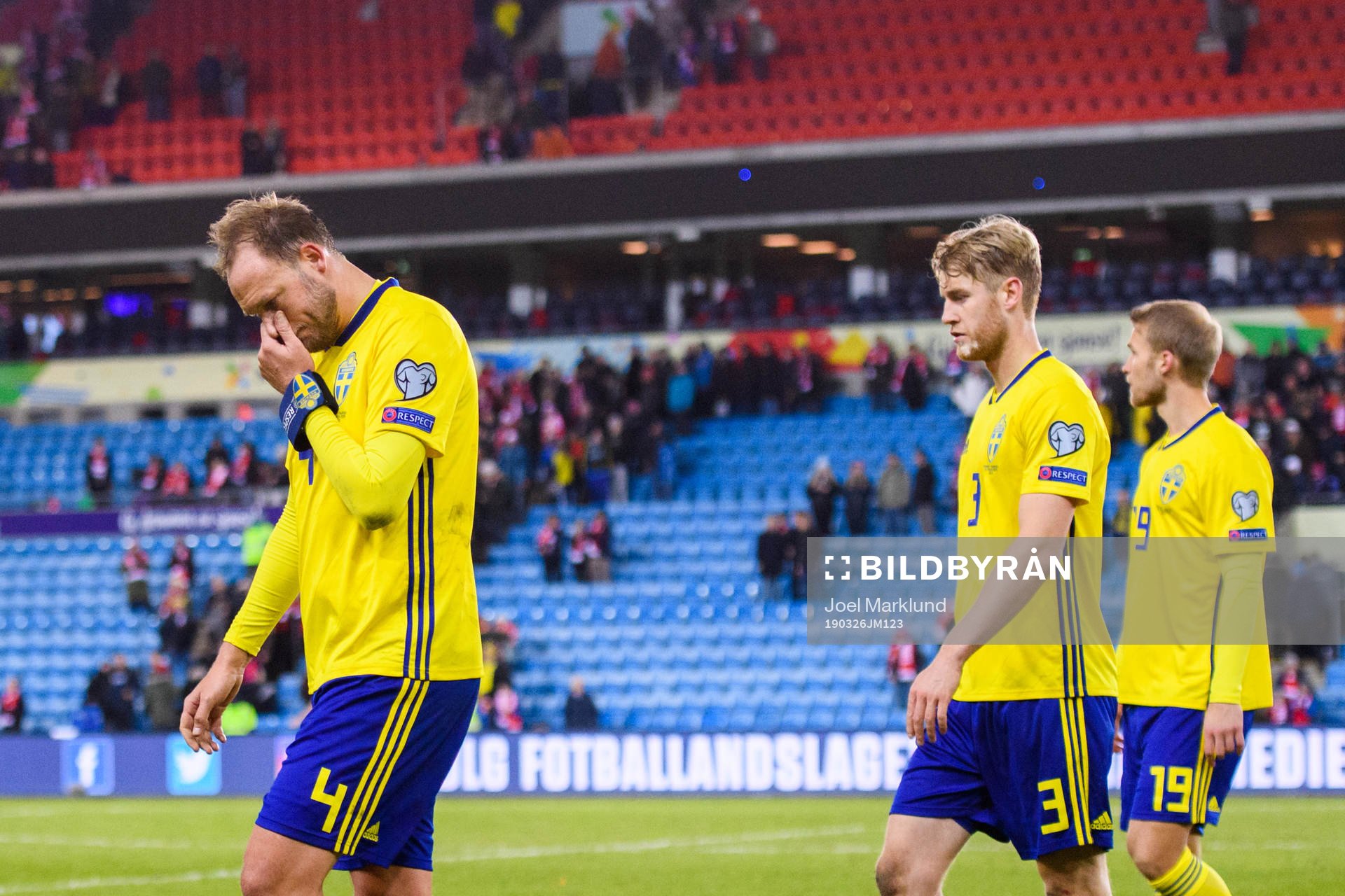 Andreas Granqvist, Sebastian Andersson and Filip Helander