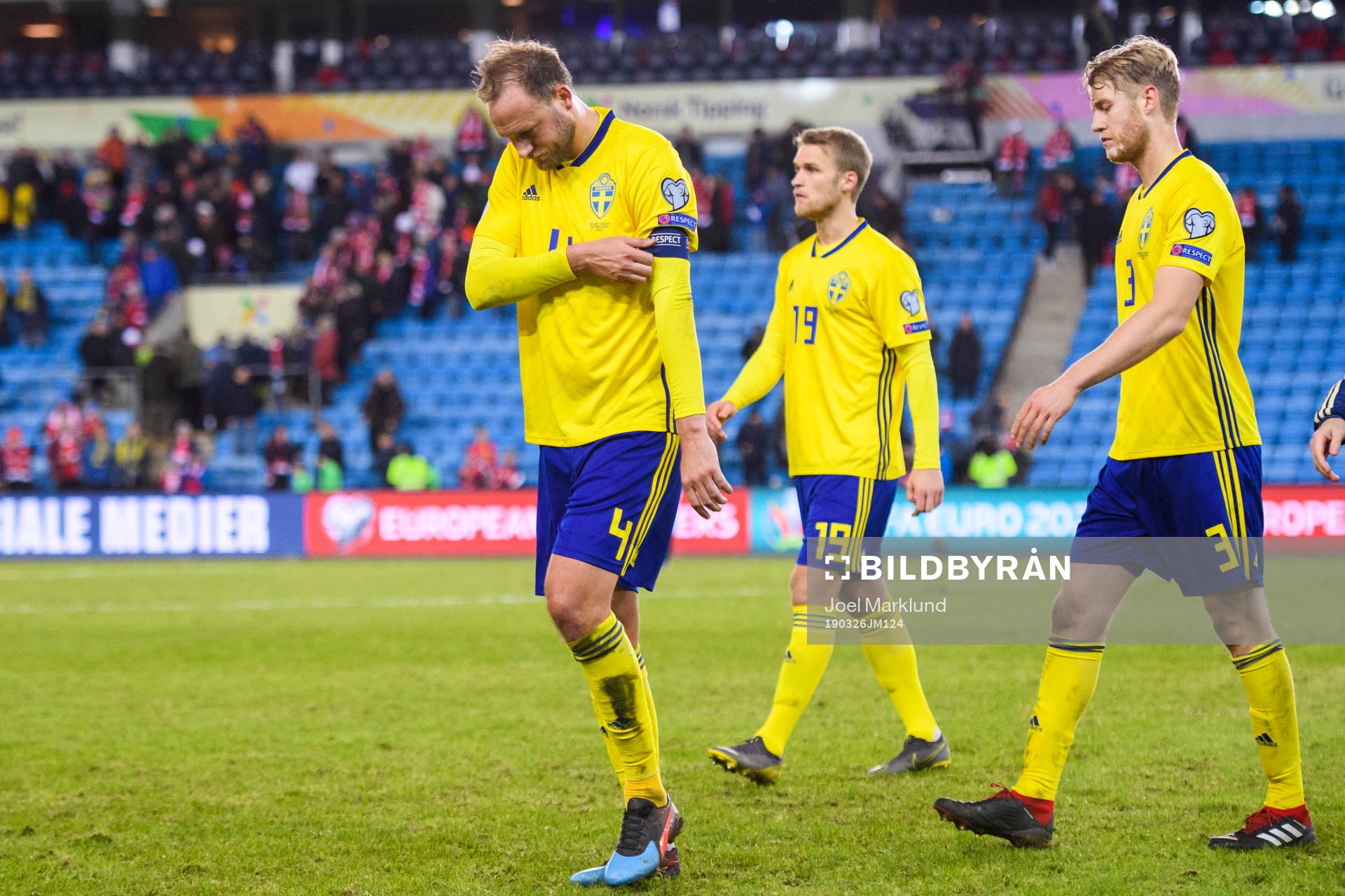 Andreas Granqvist, Sebastian Andersson and Filip Helander