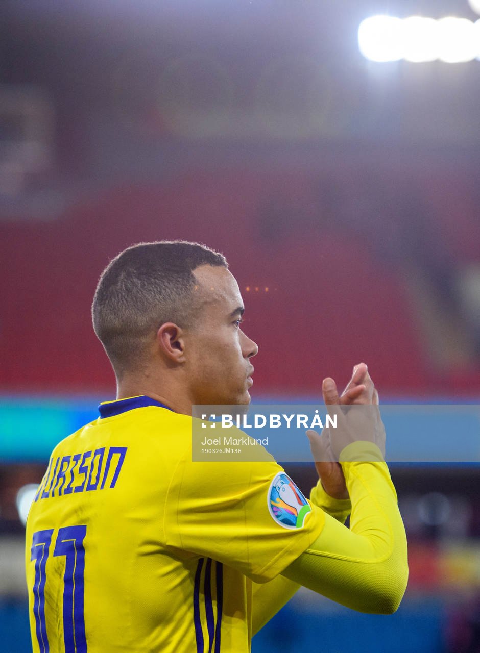 Robin Quaison of Sweden