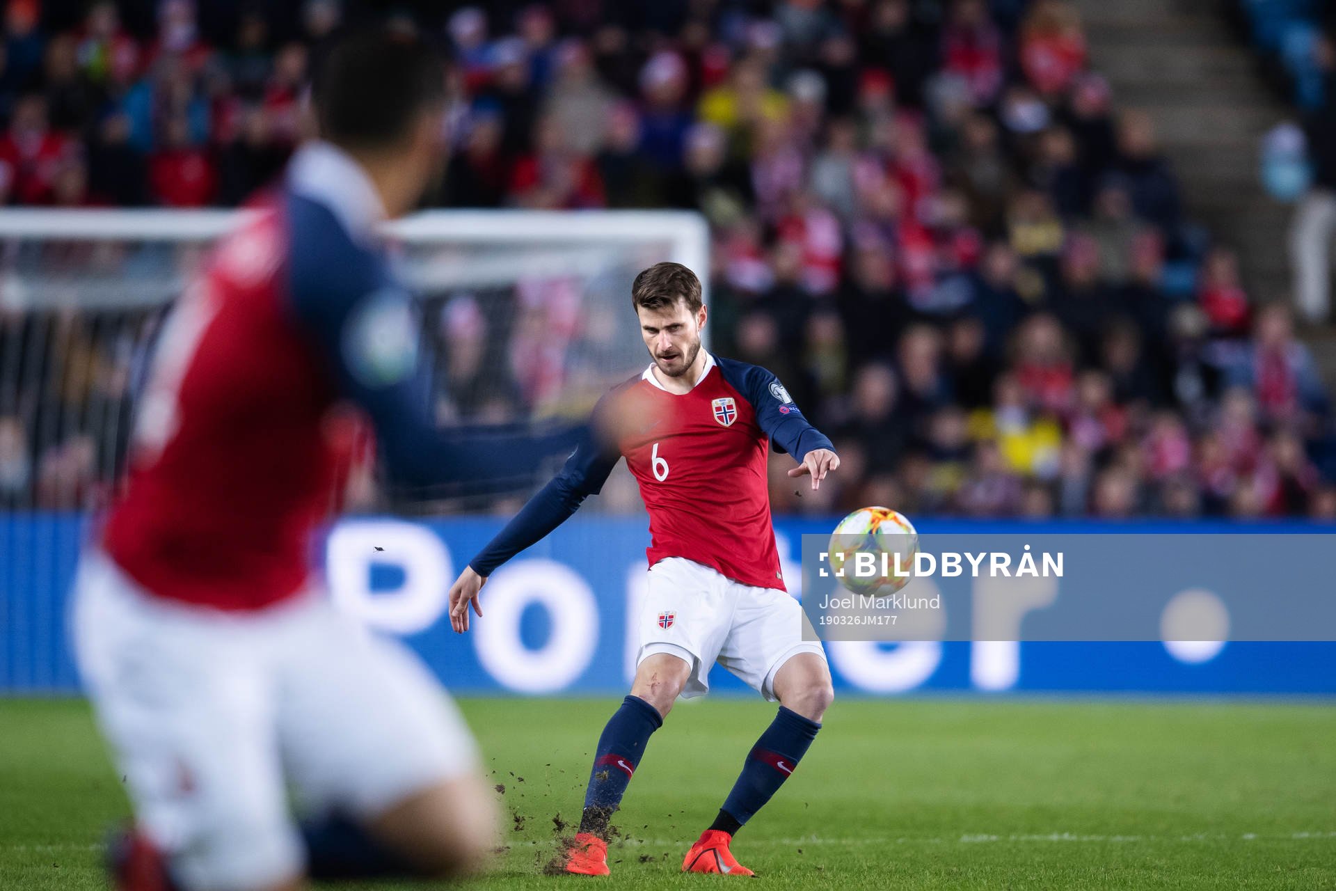 Håvard Nordtveit of Norwayduring the UEFA Euro qualifier