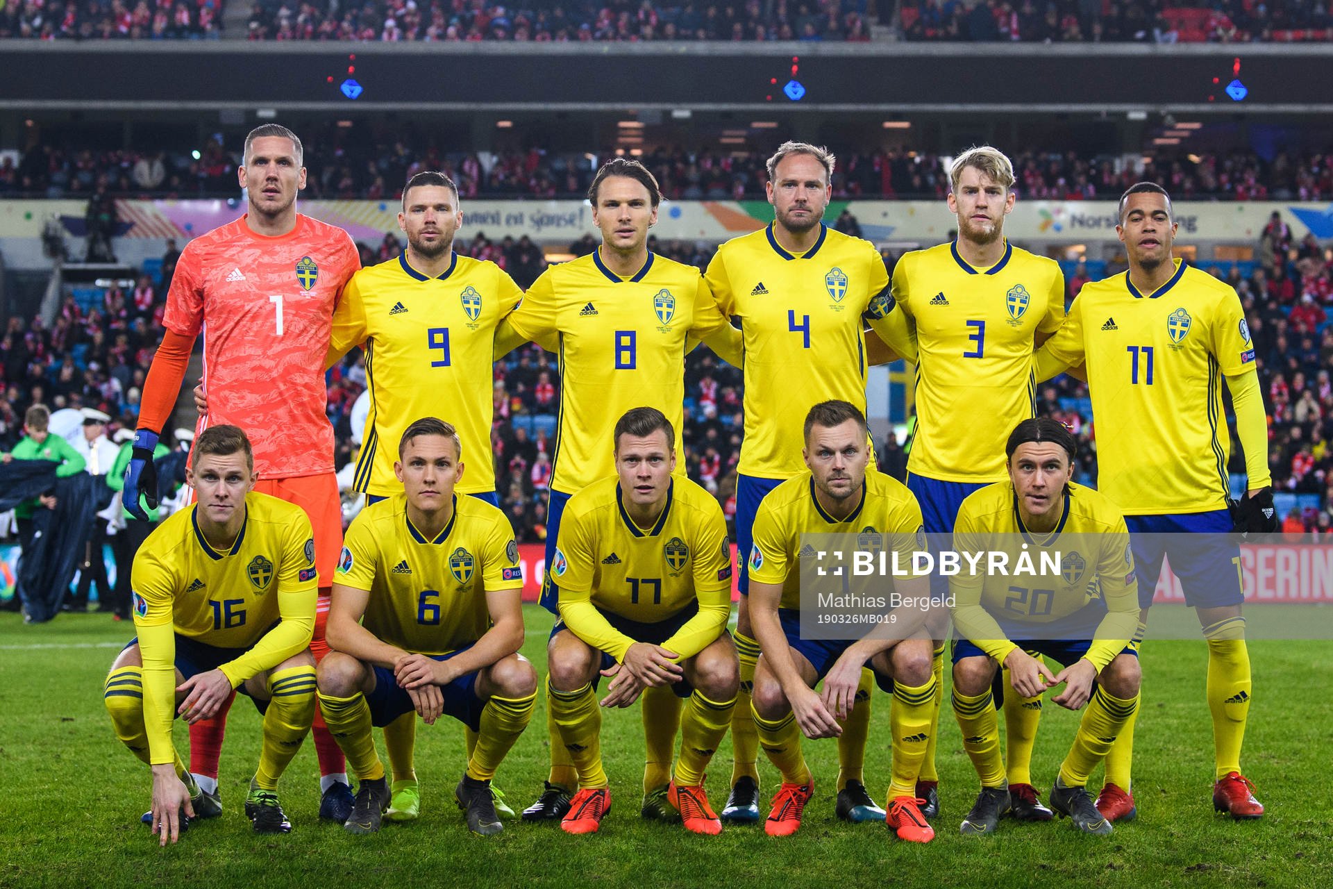 Starting eleven of Team Sweden