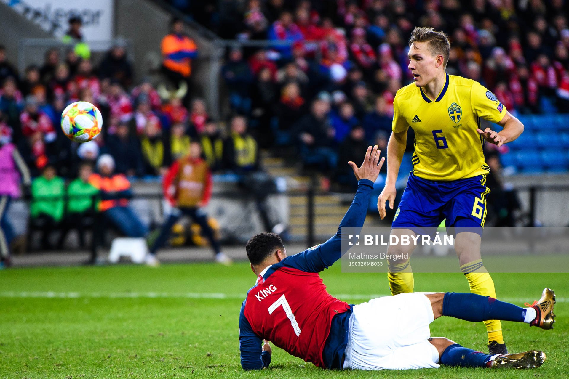 Joshua King of Norway and Ludwig Augustinsson of Sweden
