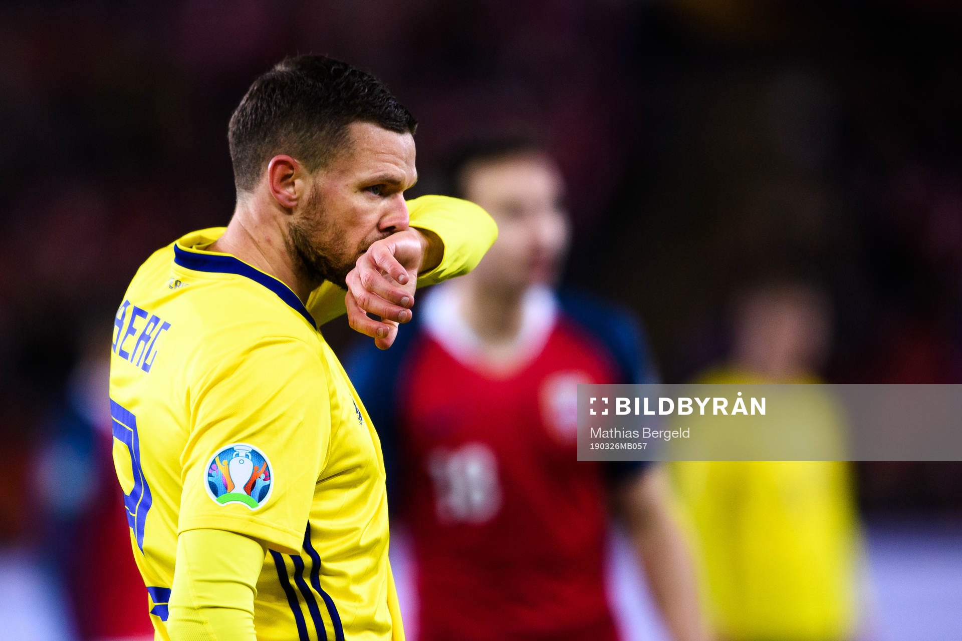Marcus Berg of Sweden looks dejected