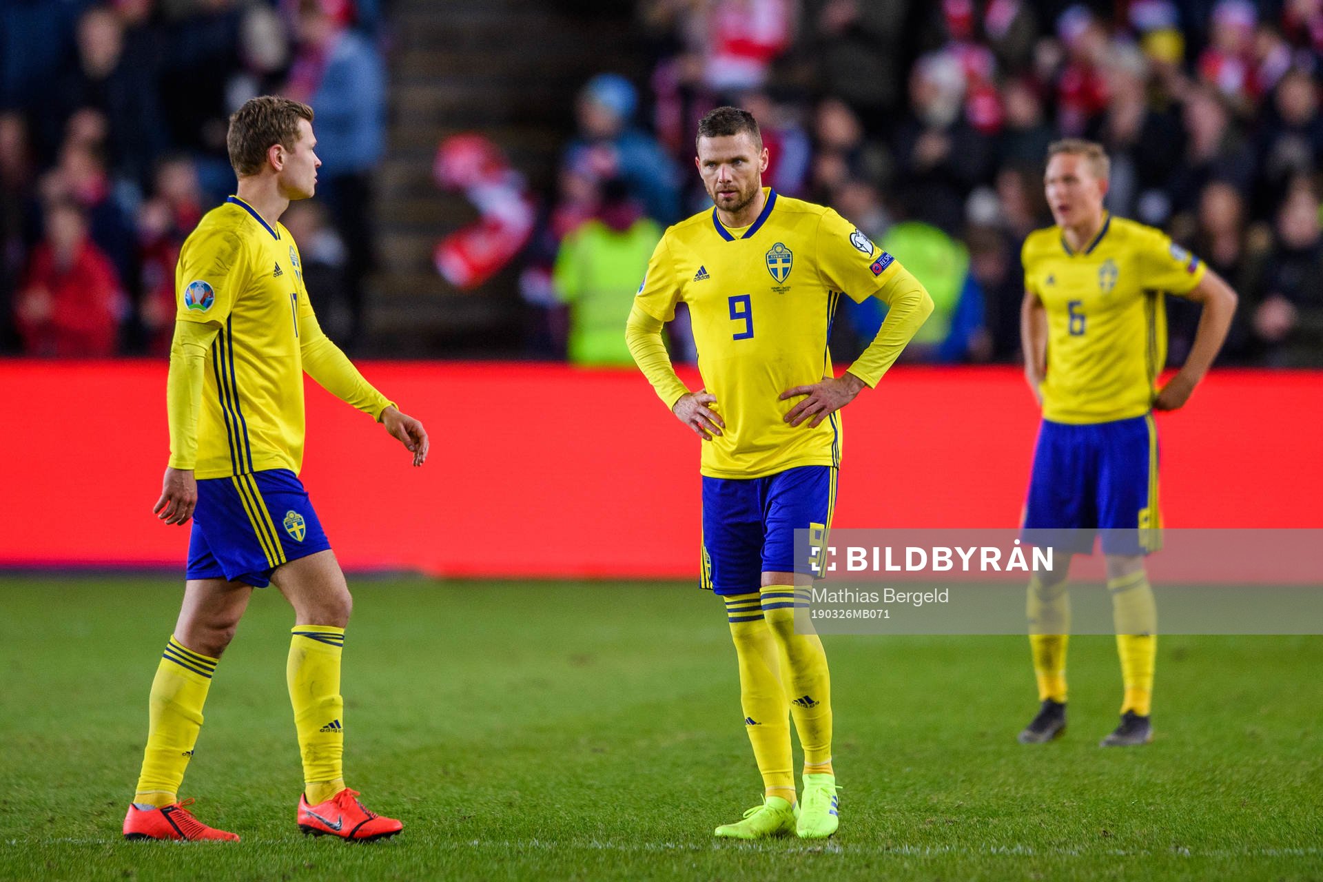 Viktor Claesson , Marcus Berg and Ludwig Augustinsson of