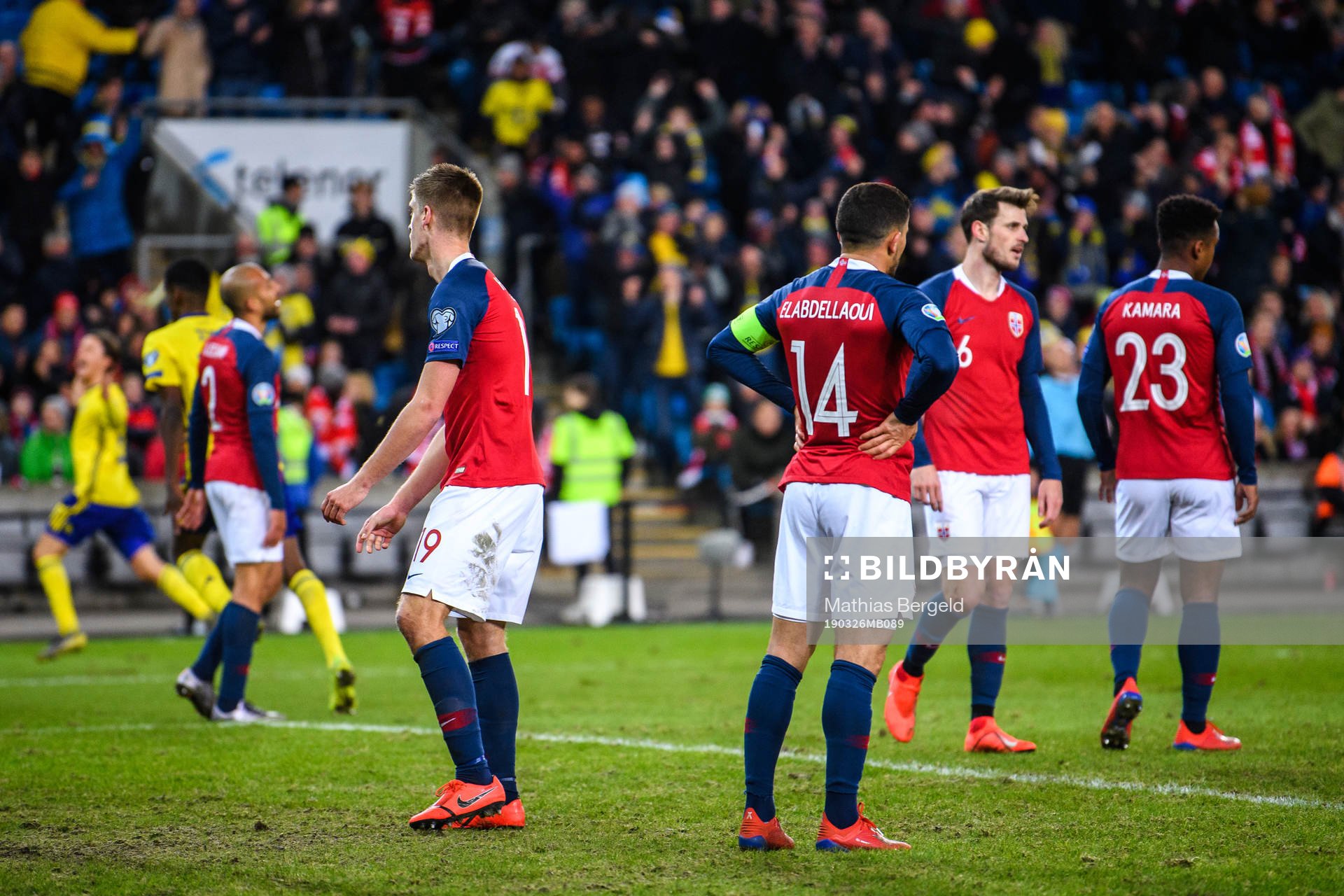 Players of Norway looks dejected
