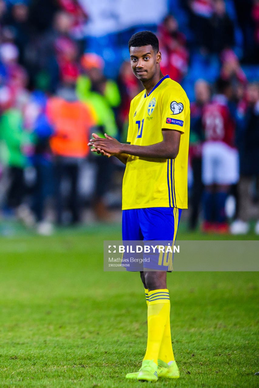 Alexander Isak of Sweden