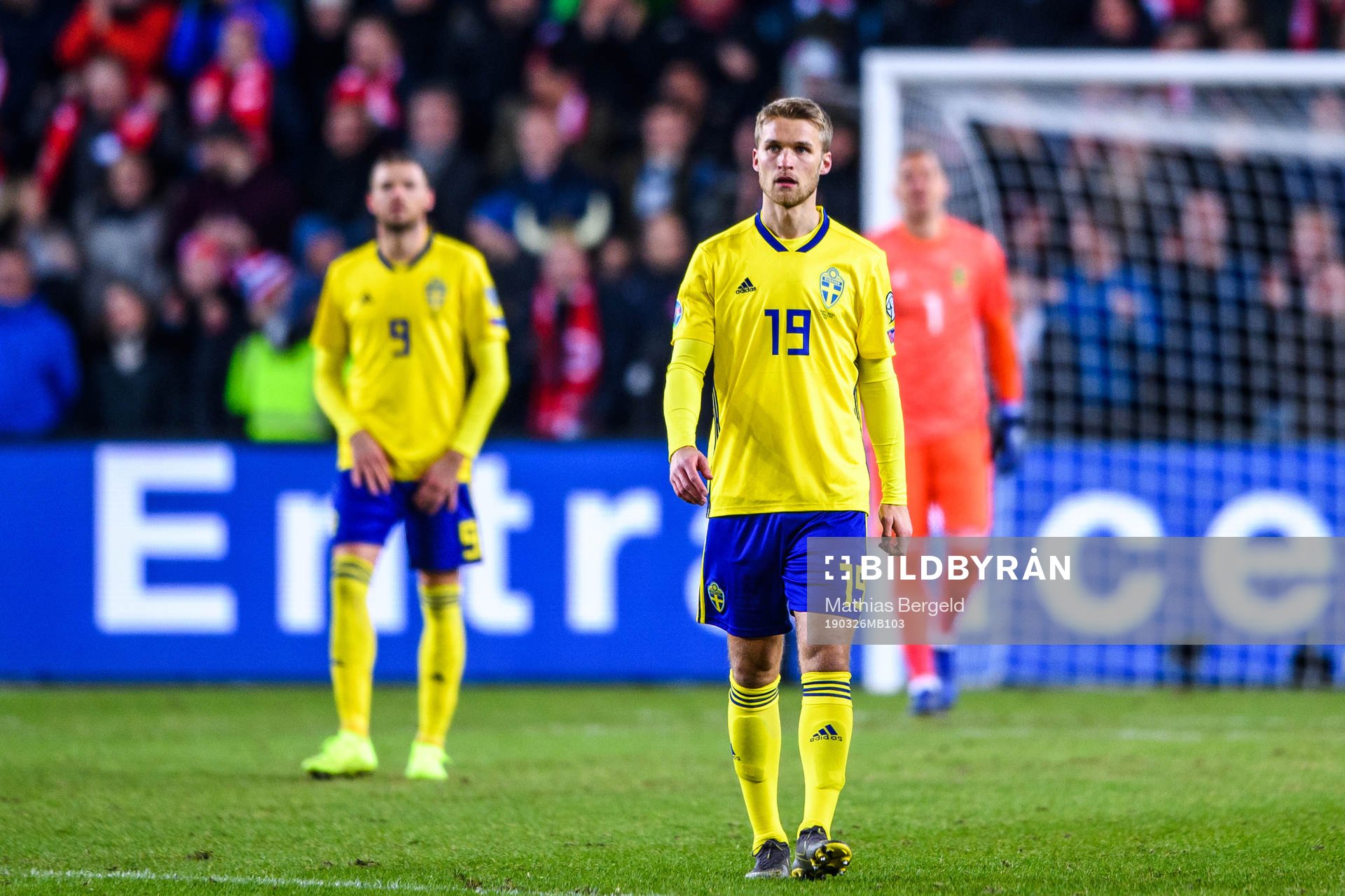 Sebastian Andersson of Sweden looks dejected