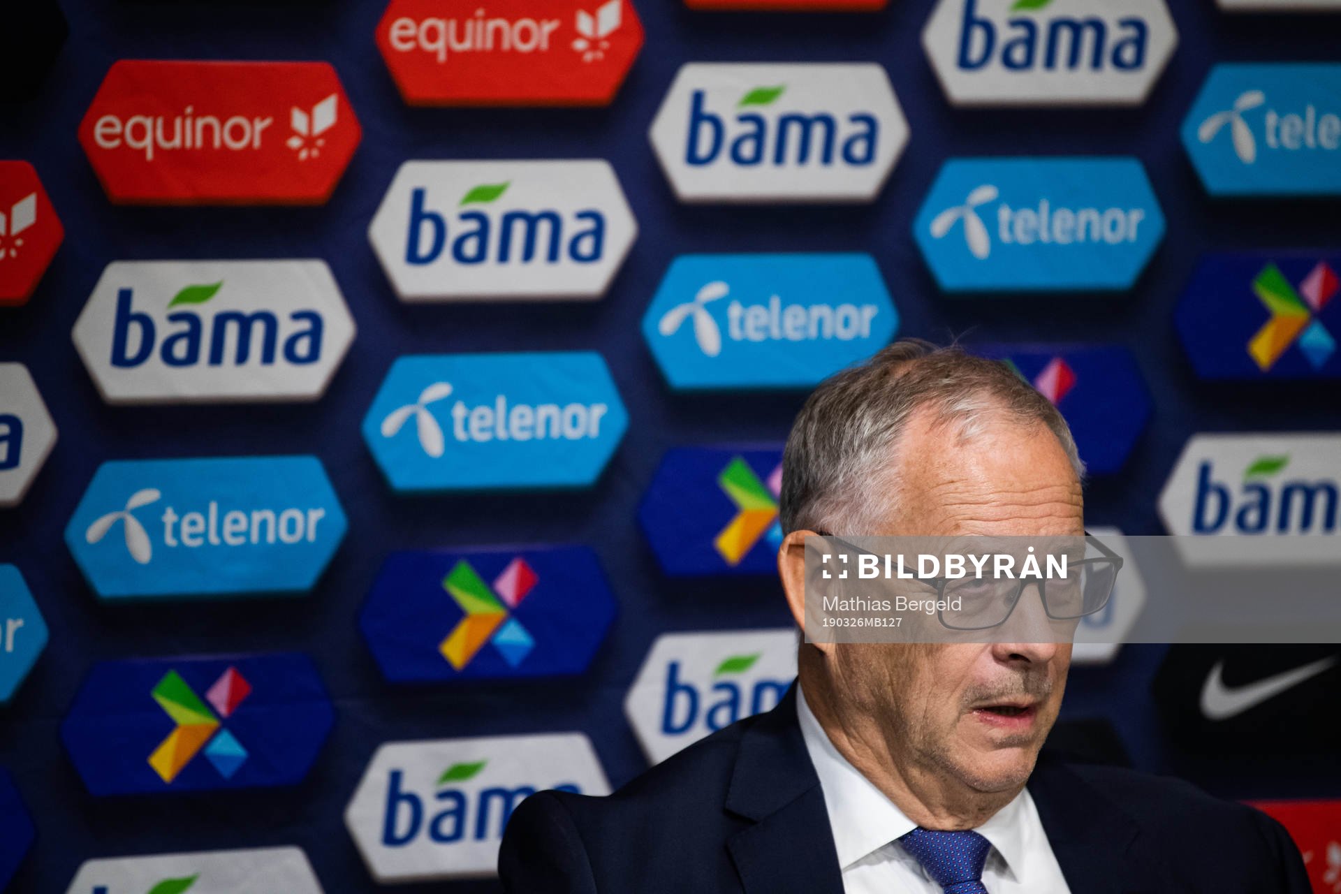 Lars Lagerbäck, head coach of Norway