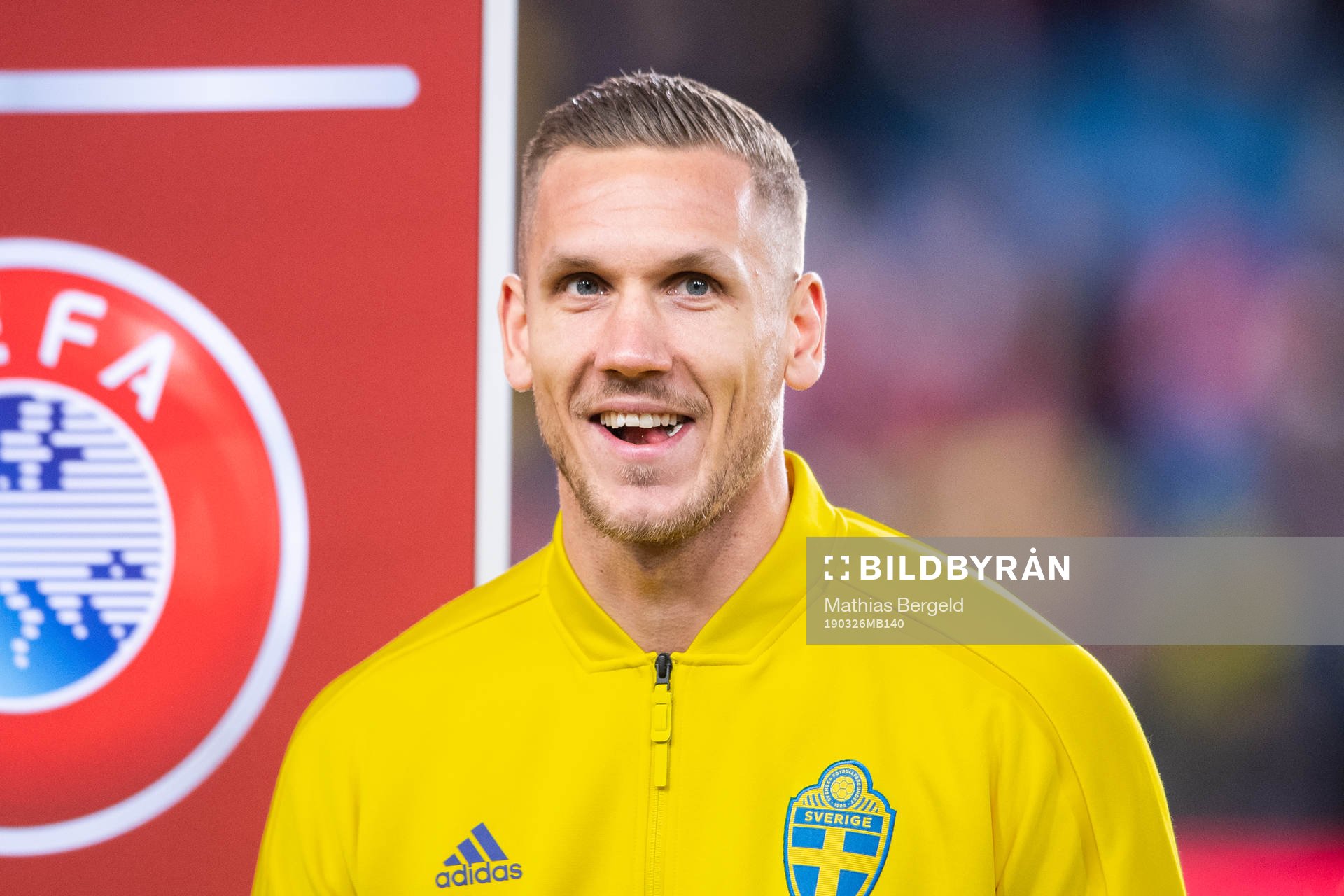 Goalkeeper Robin Olsen of Sweden