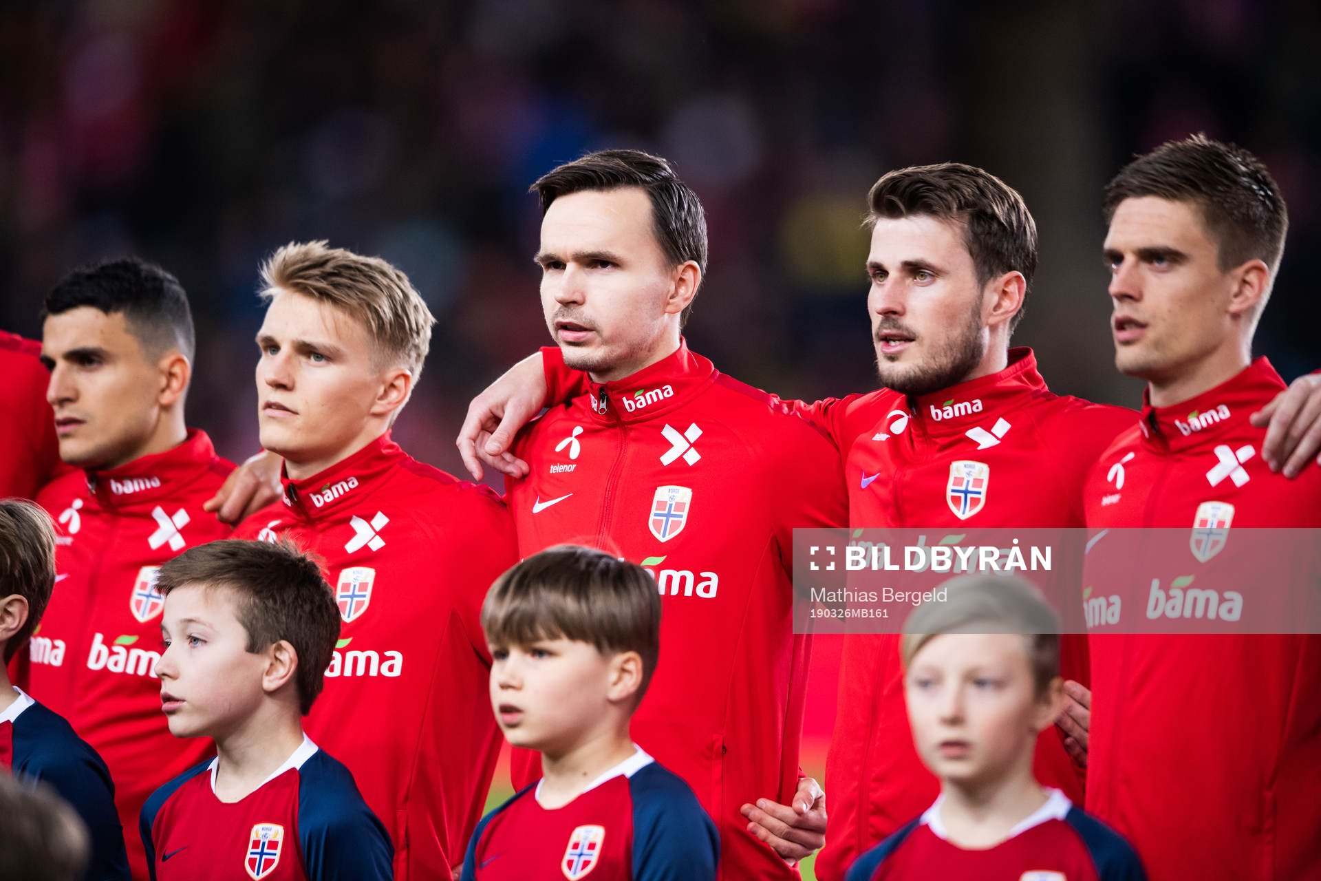 Martin Ødegaard and Ole Kristian Selnæs of Norway