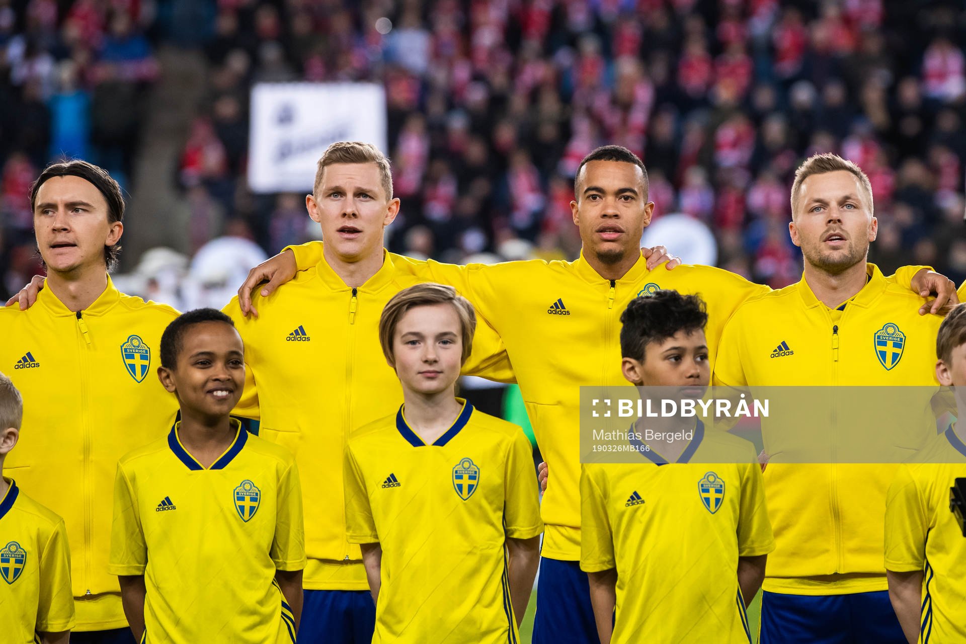 Kristoffer Olsson, Emil Krafth, Robin Quaison and Sebastian