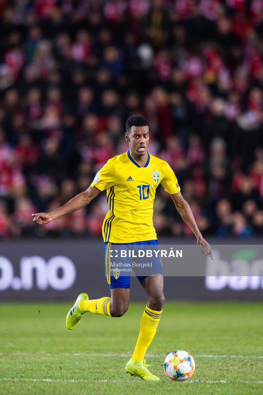 Alexander Isak of Sweden
