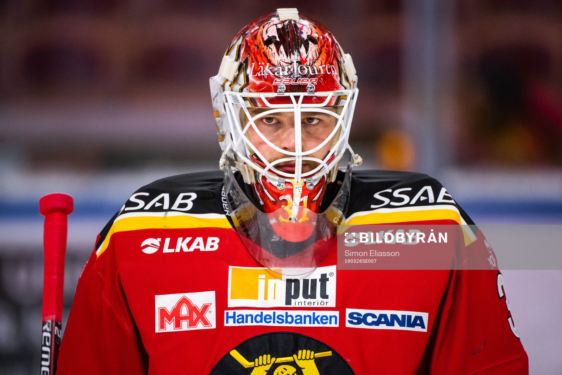 Luleås målvakt Niklas Rubin