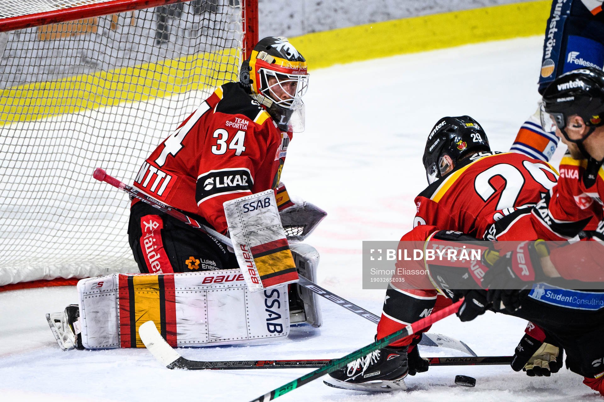 Luleås målvakt Joel Lassinantti
