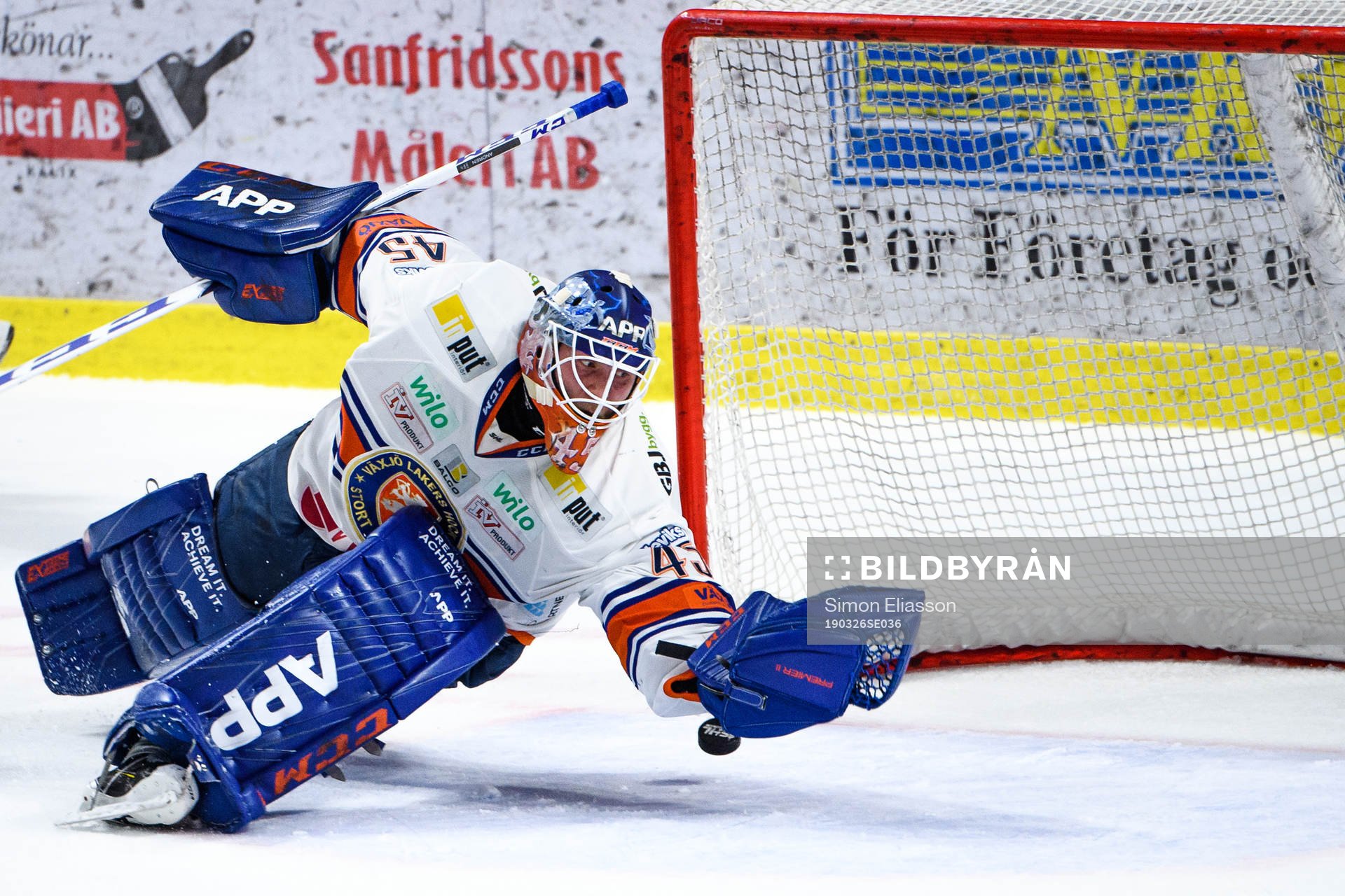 Växjös målvakt Viktor Andrén