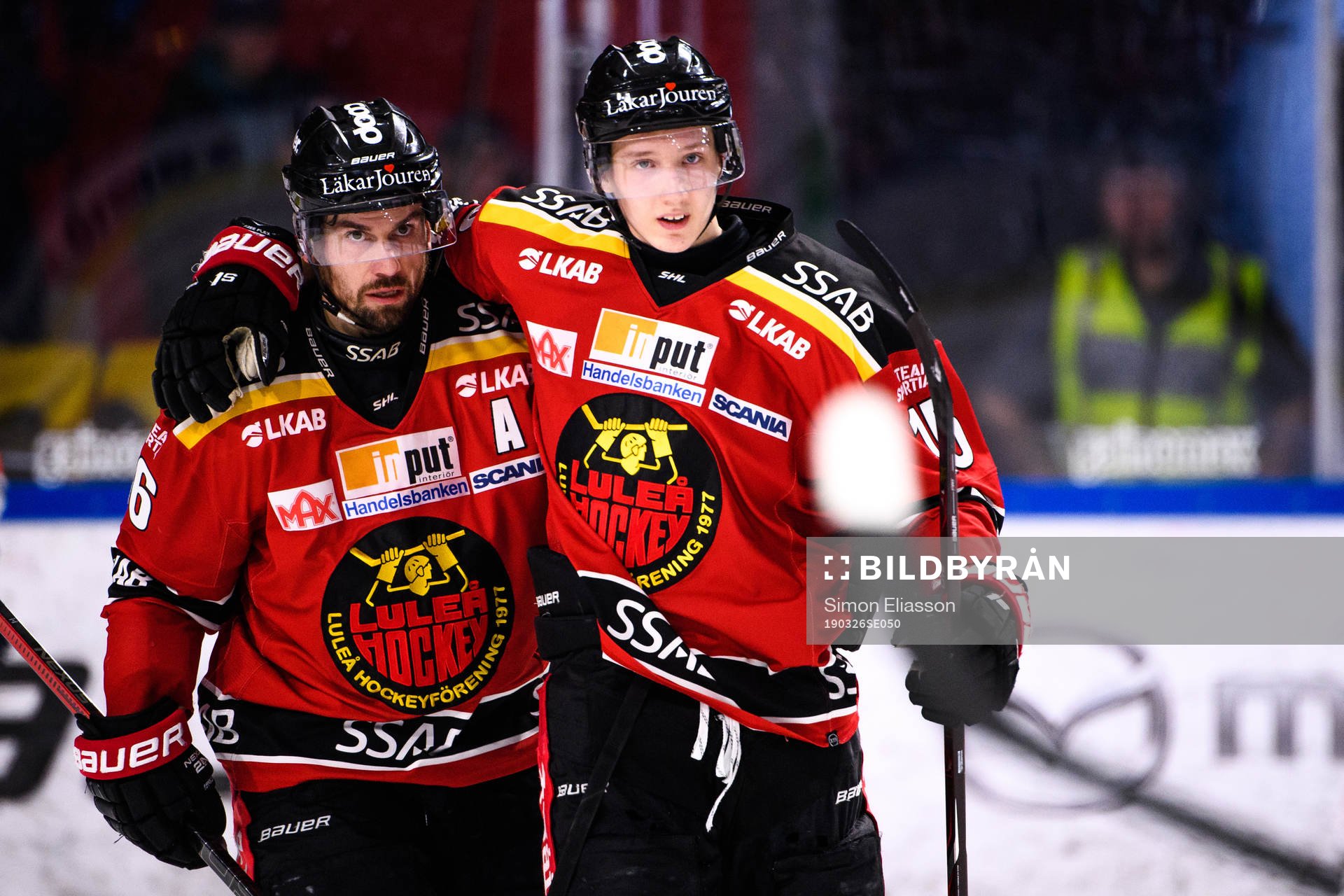 Luleås Niklas Olausson och Carl Mattsson jublar