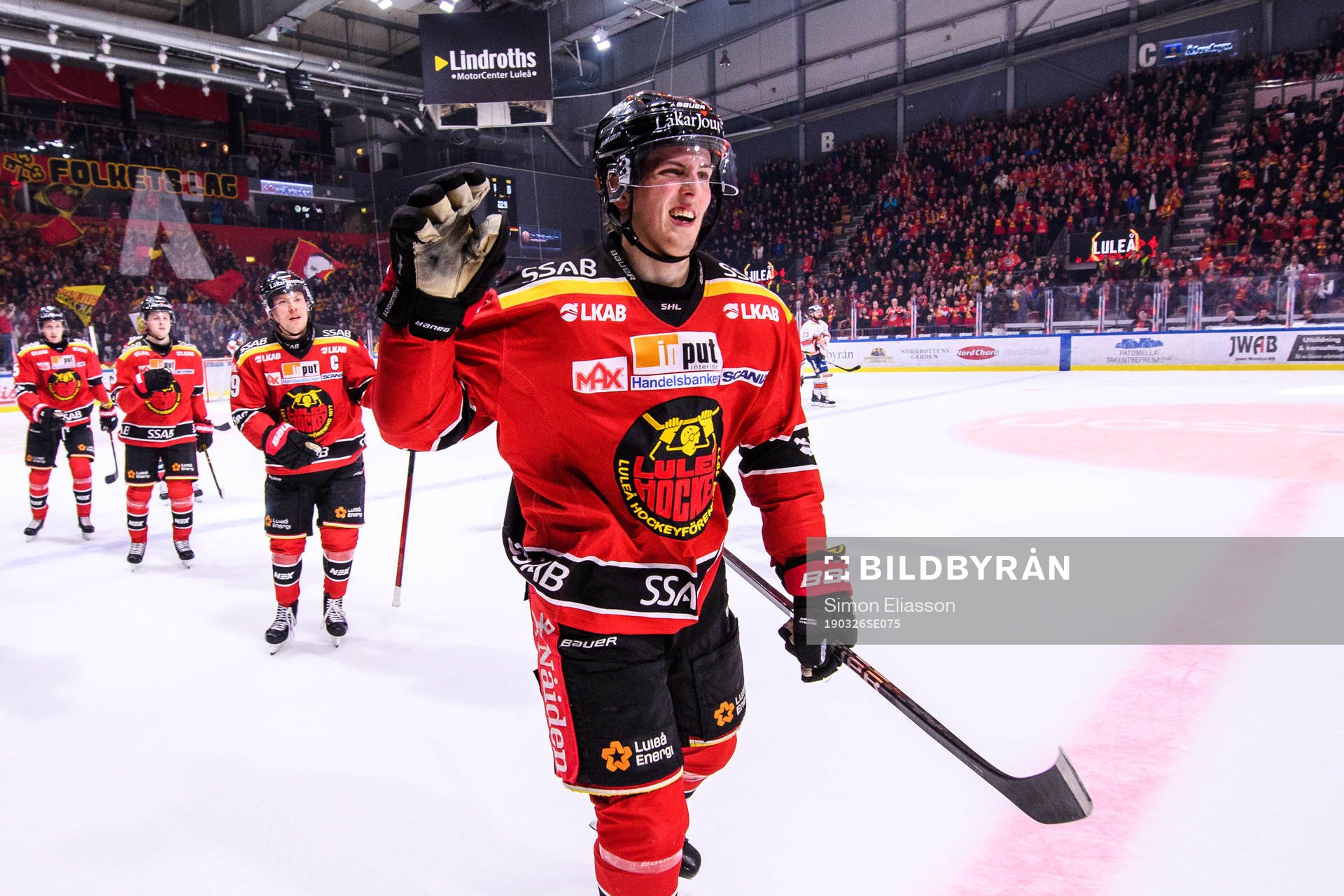 Luleås Isac Lundeström jublar