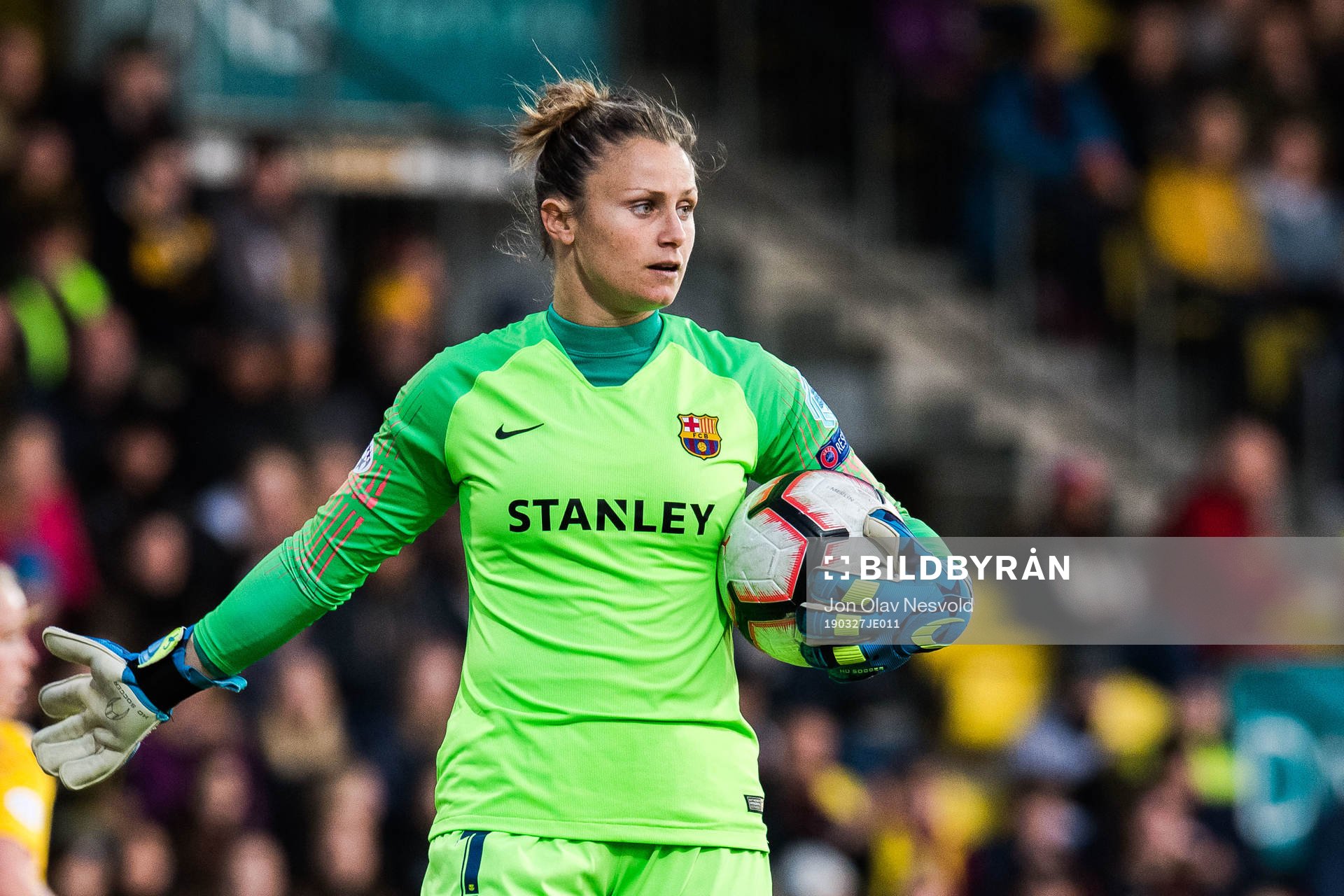 Goalkeeper Sandra Paños of Barcelona