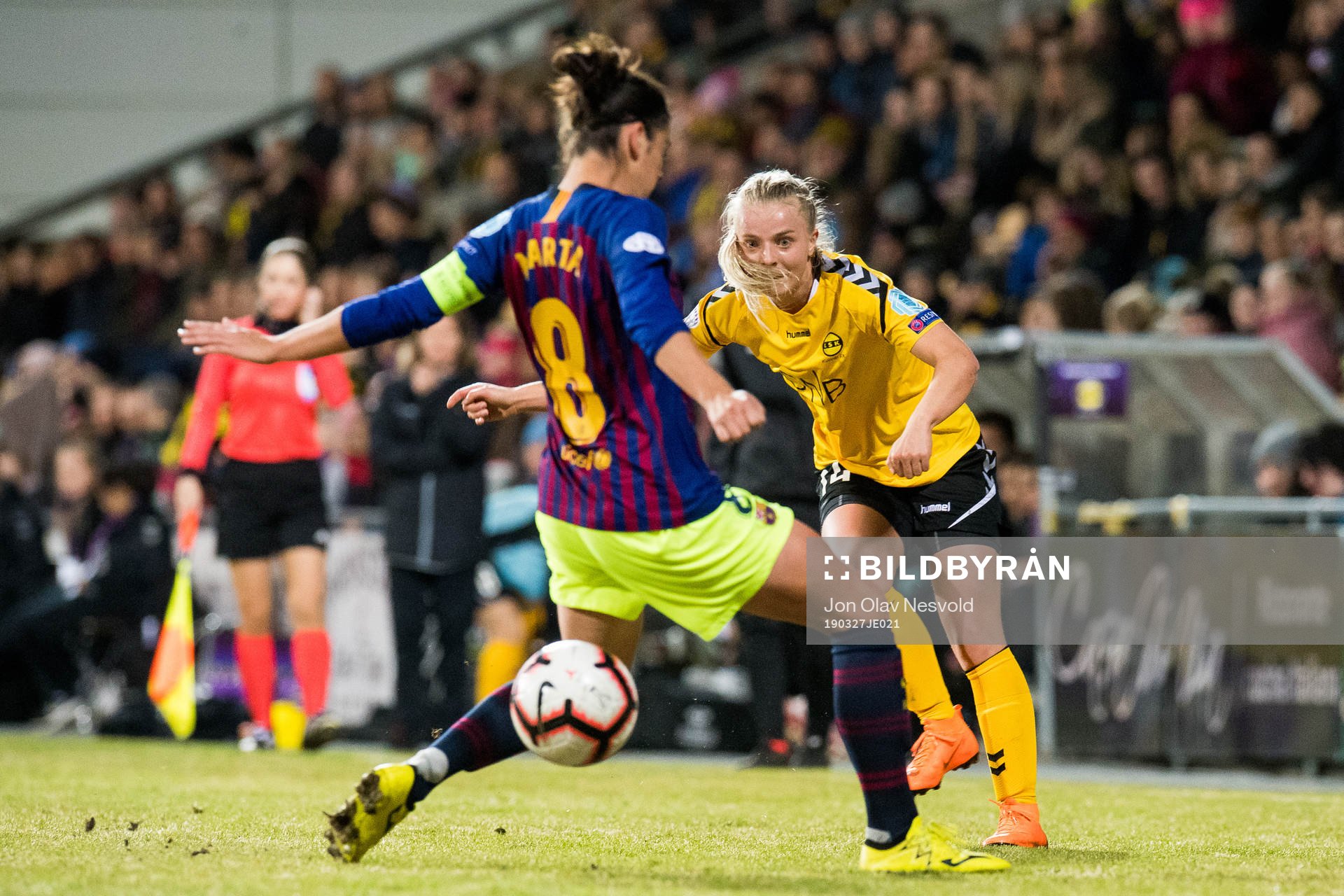 Marta of Barcelona and Emilie Marie Woldvik of LSK Kvinner