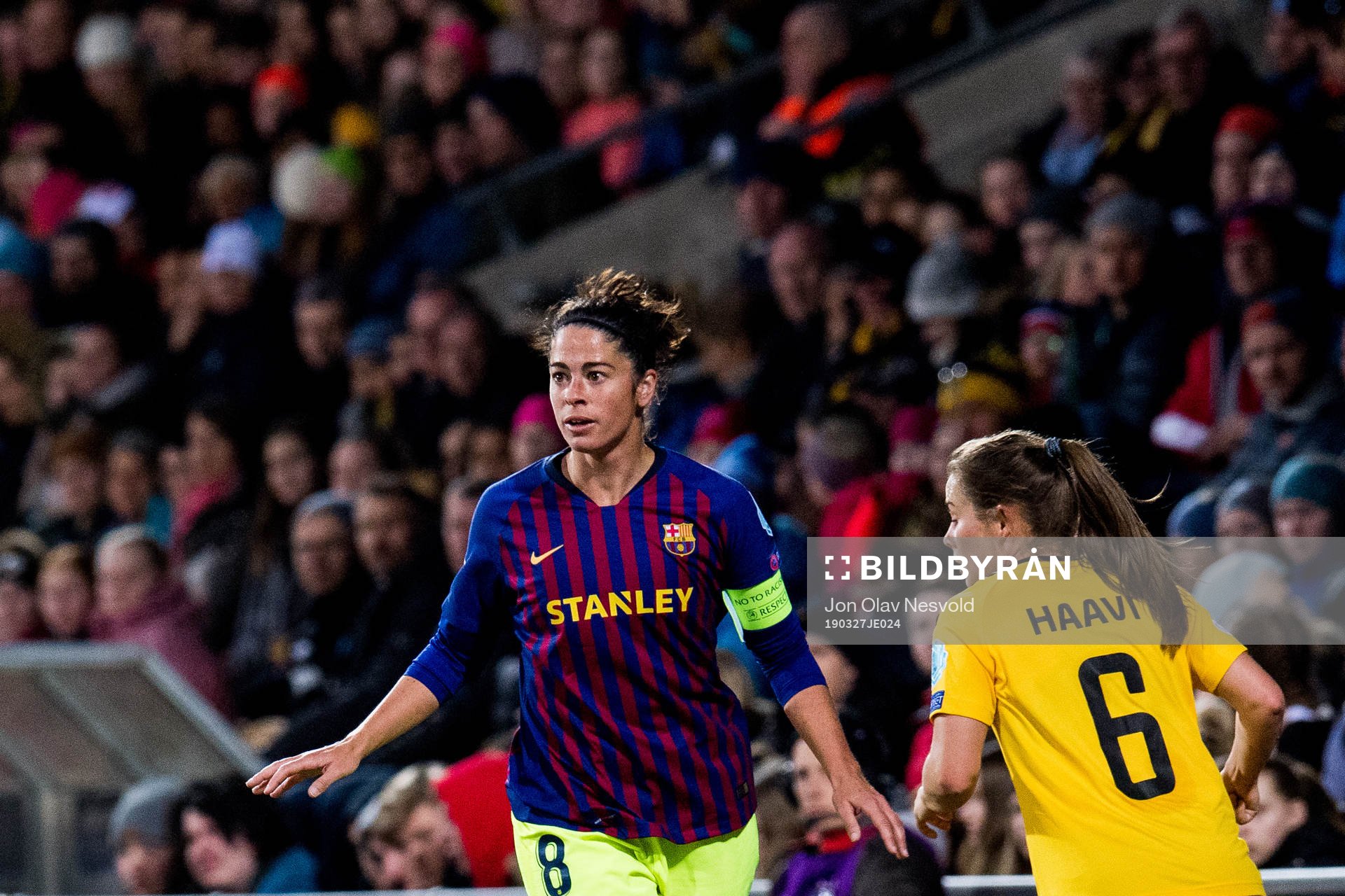 Marta of Barcelona and Emilie Bosshard Haavi of LSK Kvinner