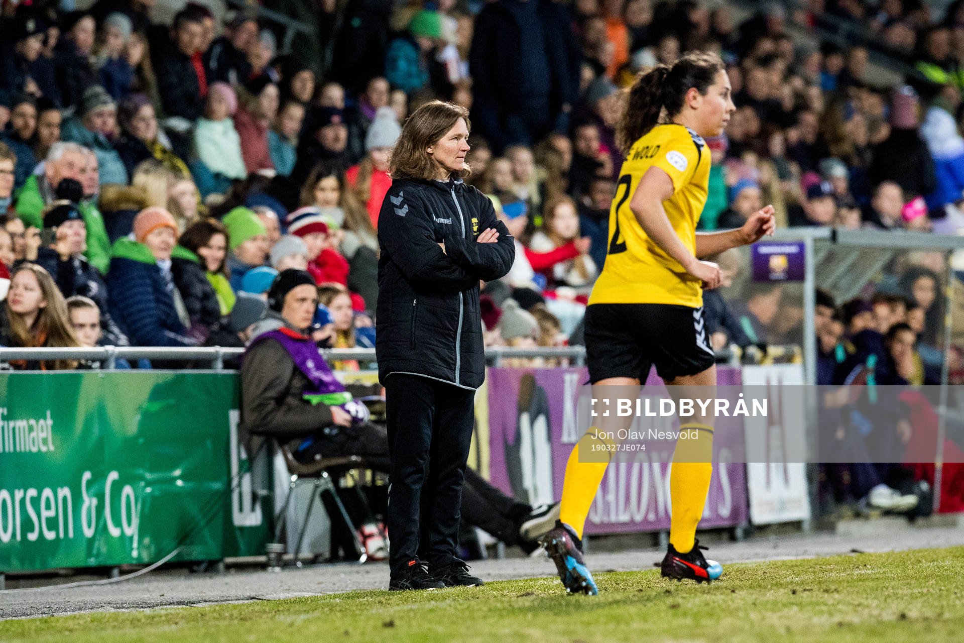 Hege Riise, head coach of LSK Kvinner, and Ingrid Moe Wold