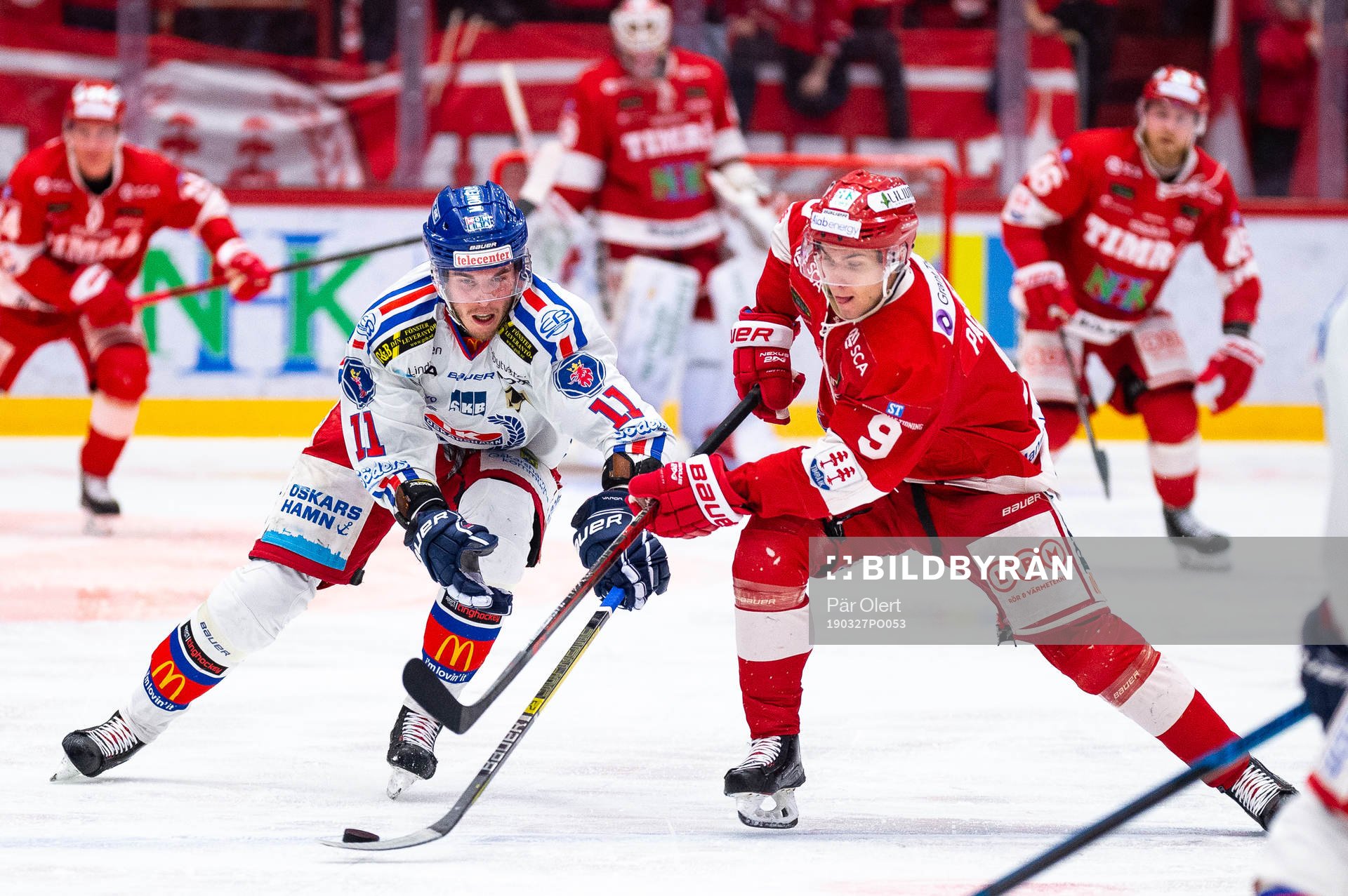 Oskarshamns Joakim Thelin och Timrås Rickard Palmberg