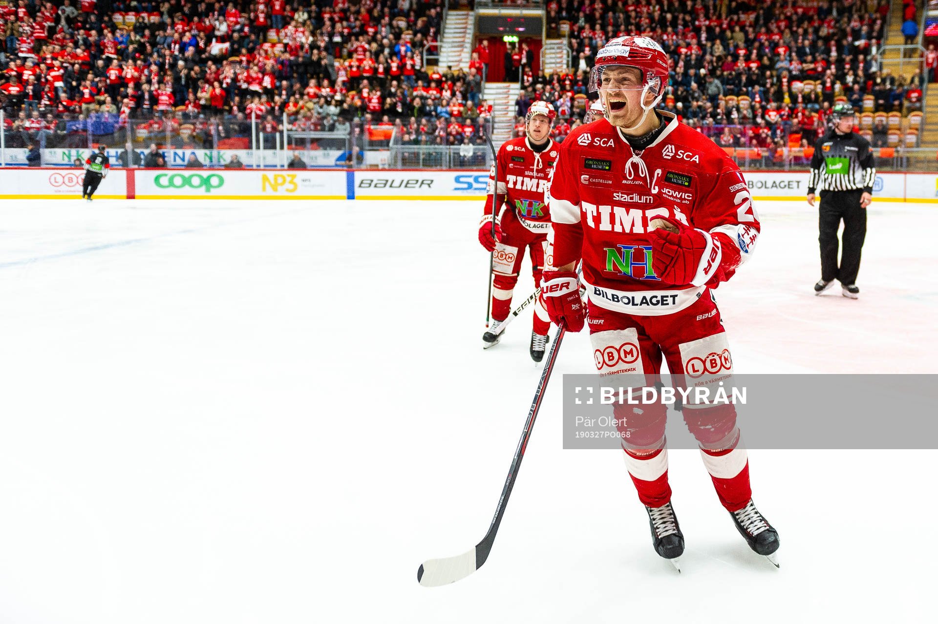 Timrås Hampus Larsson jublar