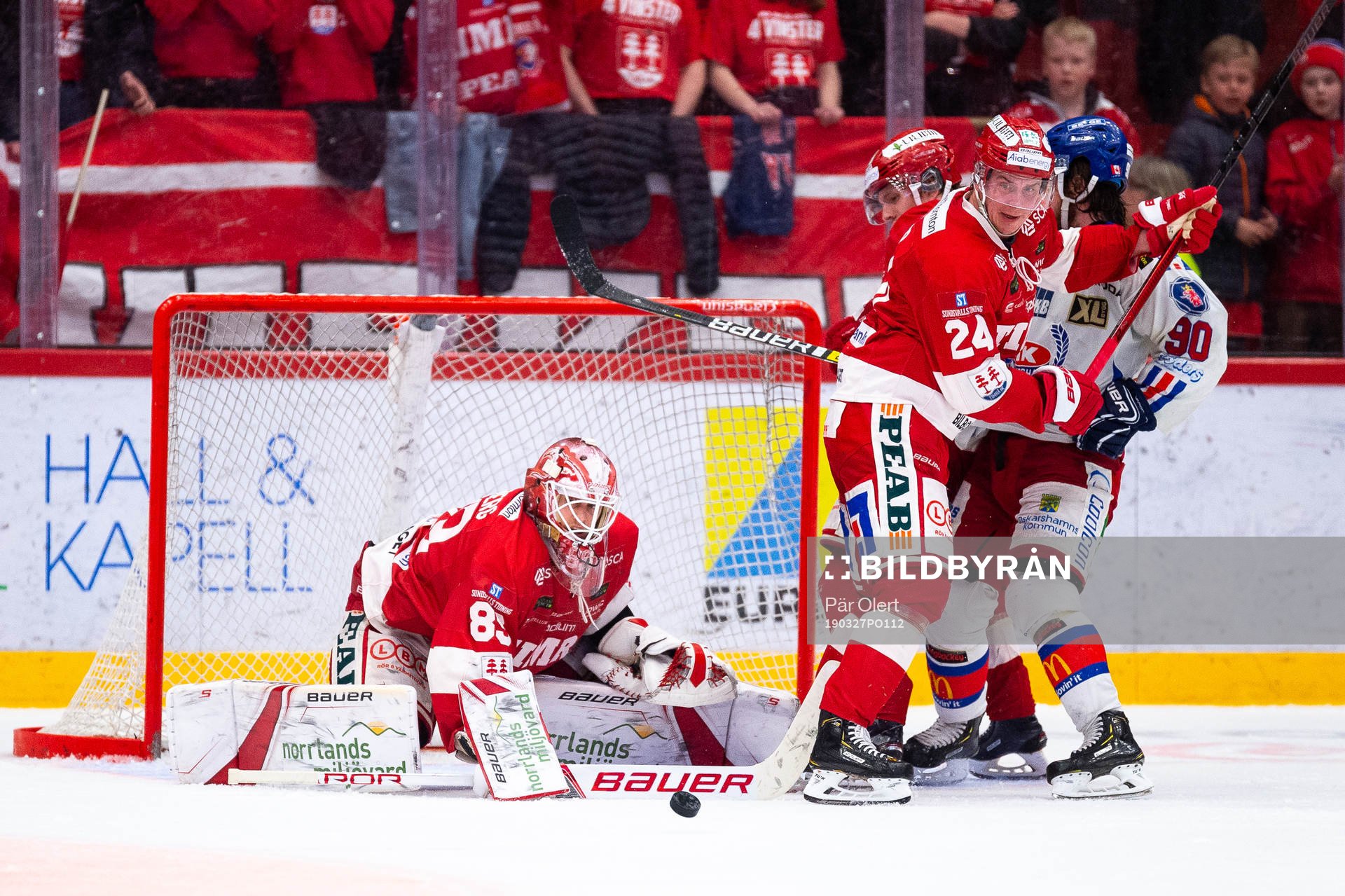 Timrås målvakt Niklas Svedberg och Andreas Molinder