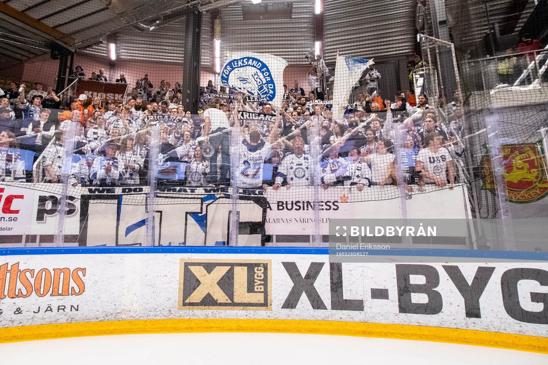 Leksands supporter jublar