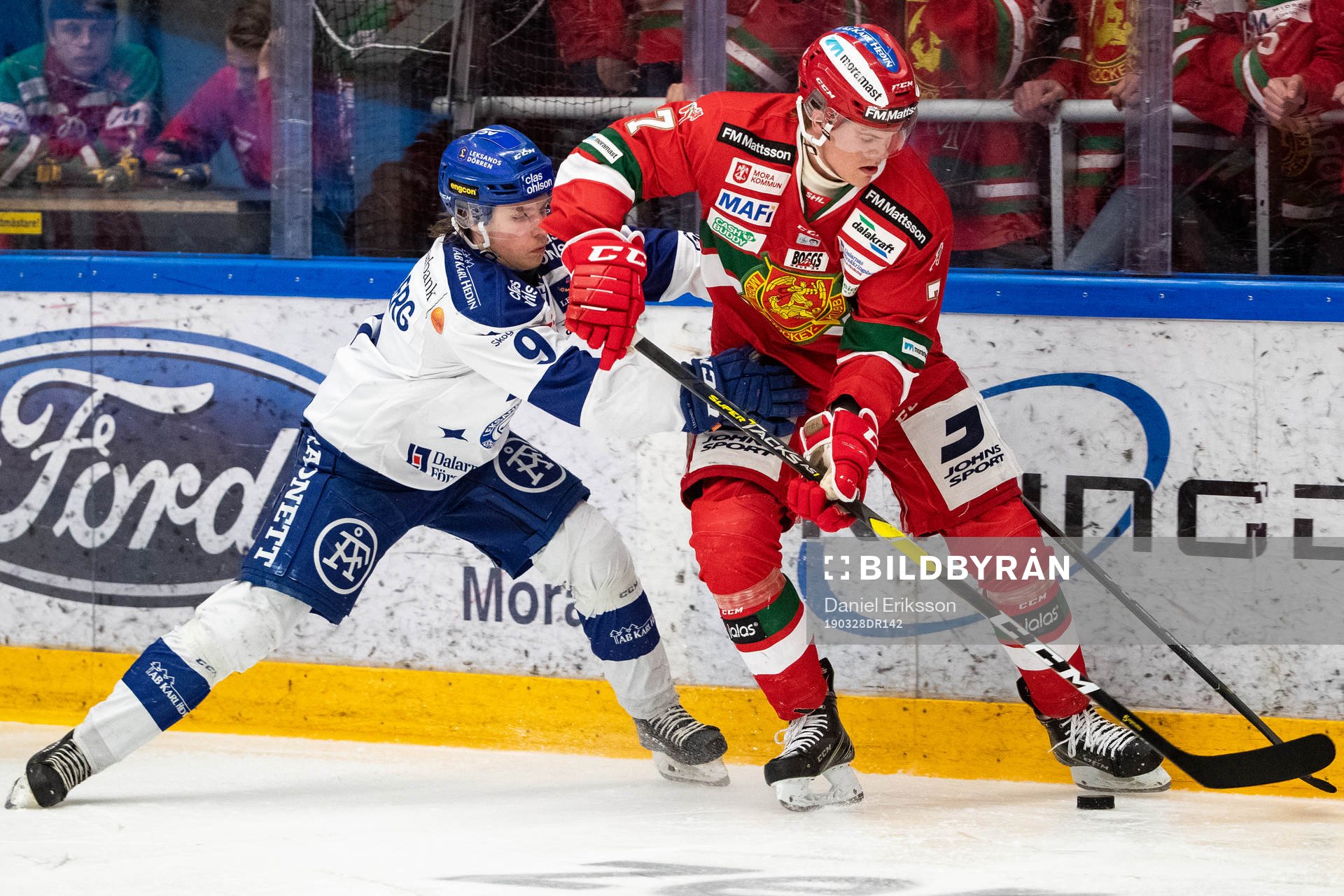 Leksands Marcus Karlberg   och Moras Erlend Lesund