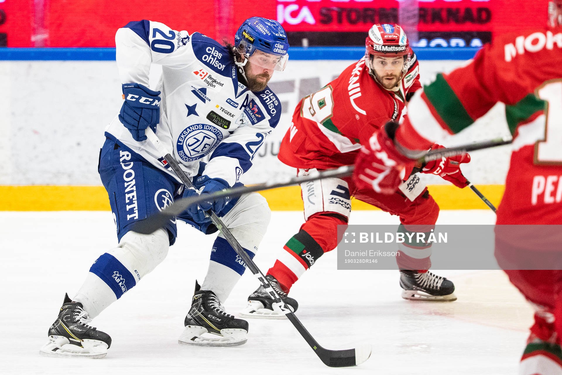 Leksands Mattias Karlsson och Moras Ryan Johnston