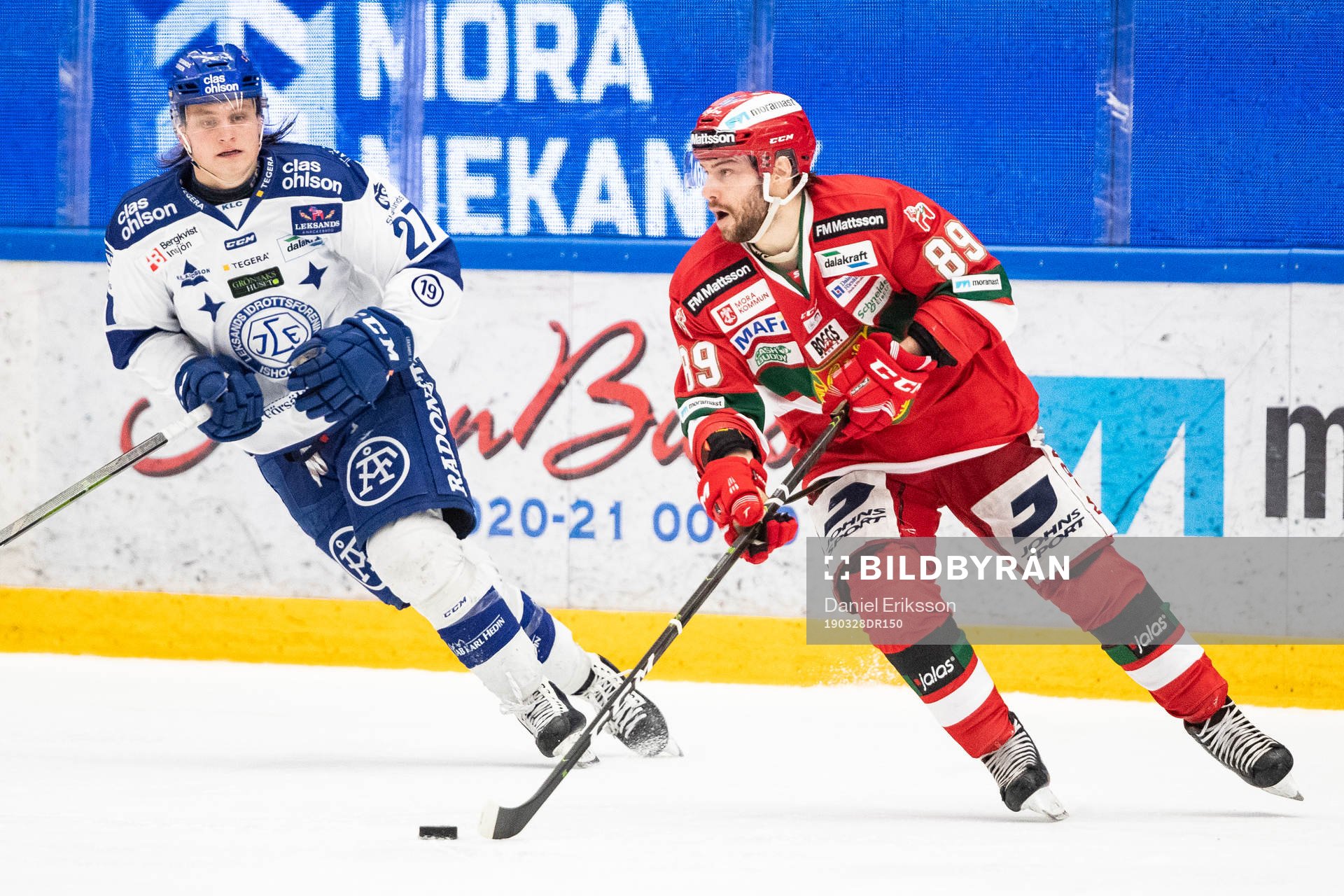 Leksands Anton Karlsson och Moras Ryan Johnston