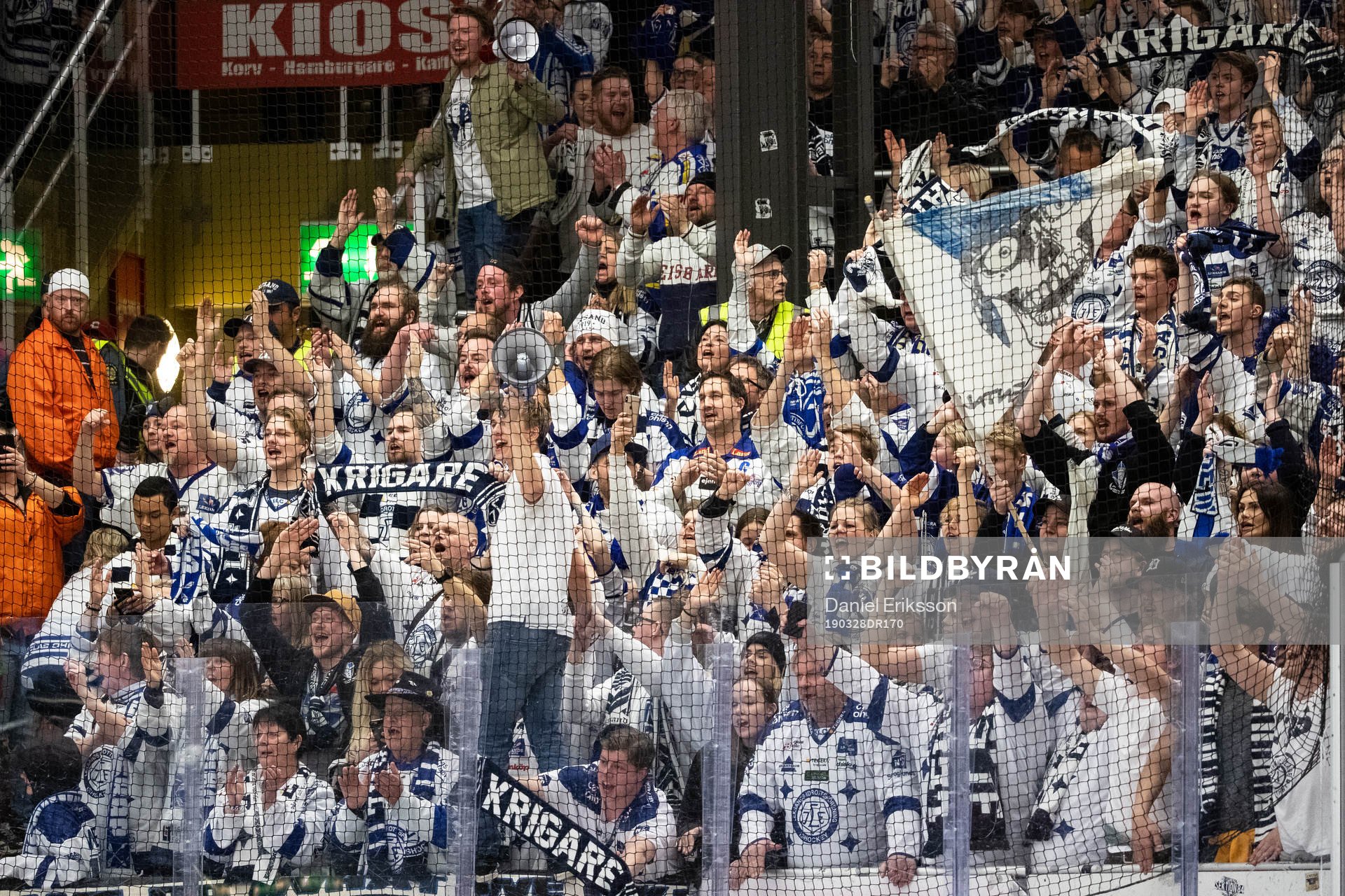 Leksands supporter jublar