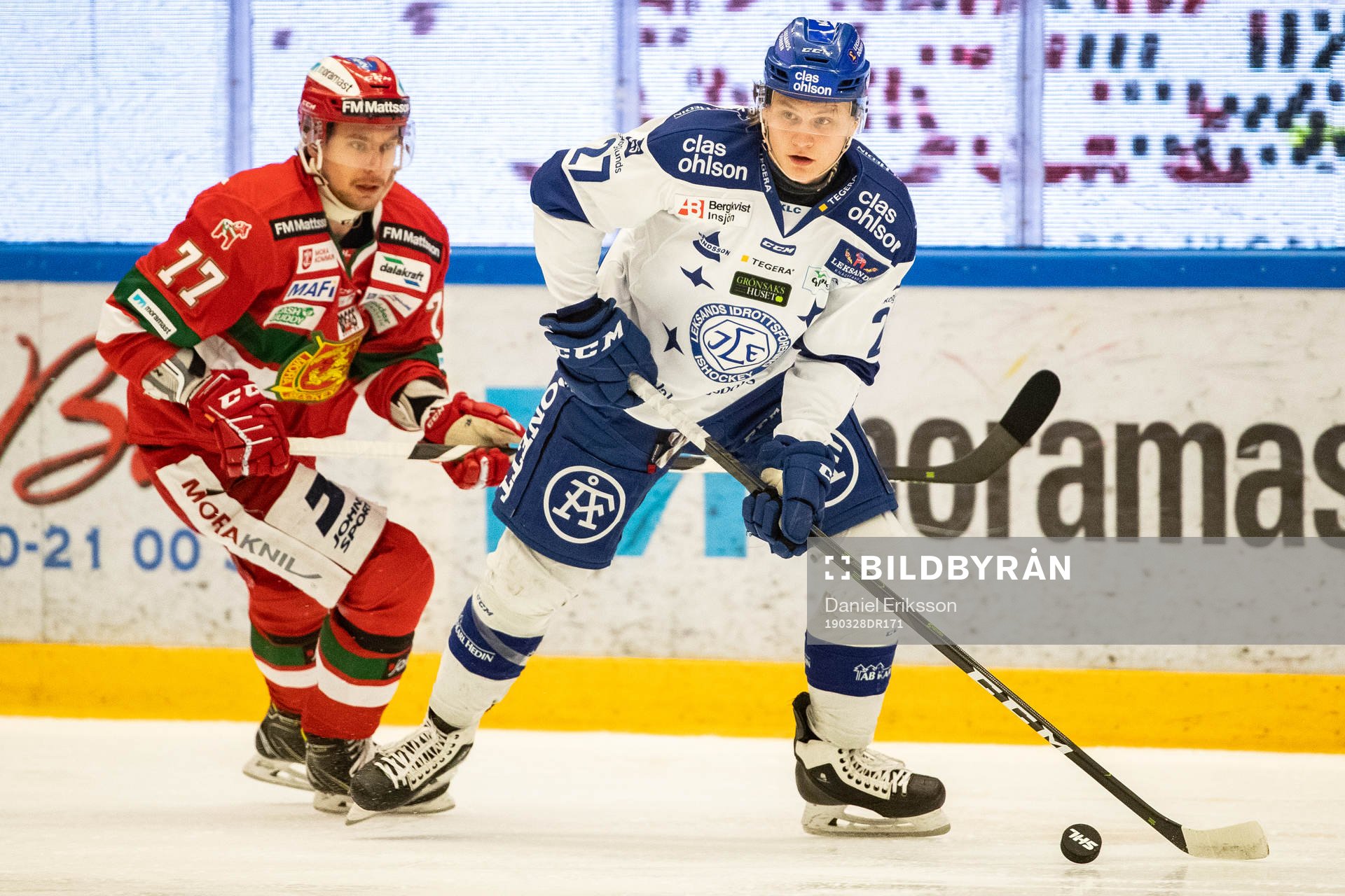 Moras Michael Keränen och Leksands Anton Karlsson